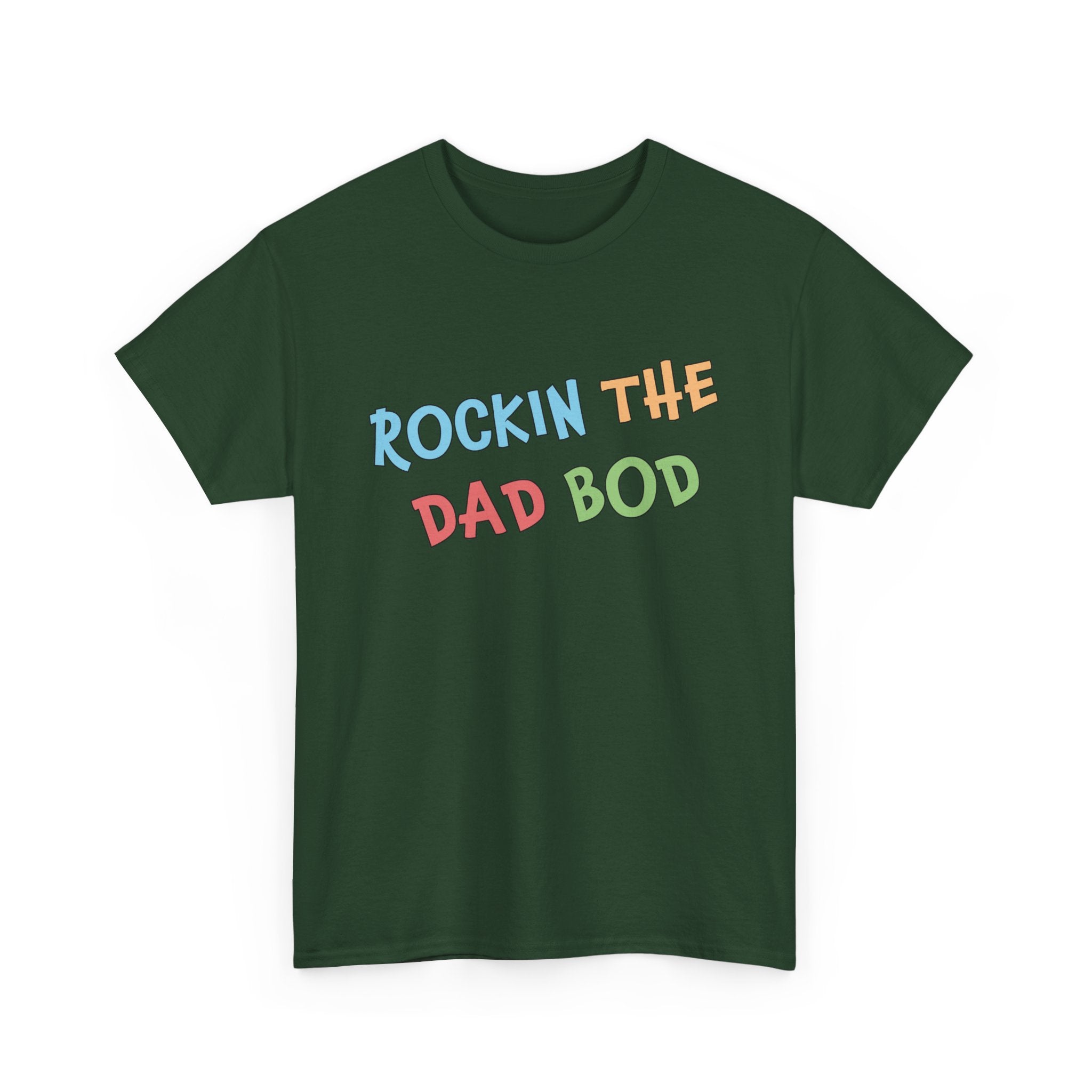 Dad Graphic T-Shirt - Rockin The Dad Bod | T-Shirt by atgodanddesigns