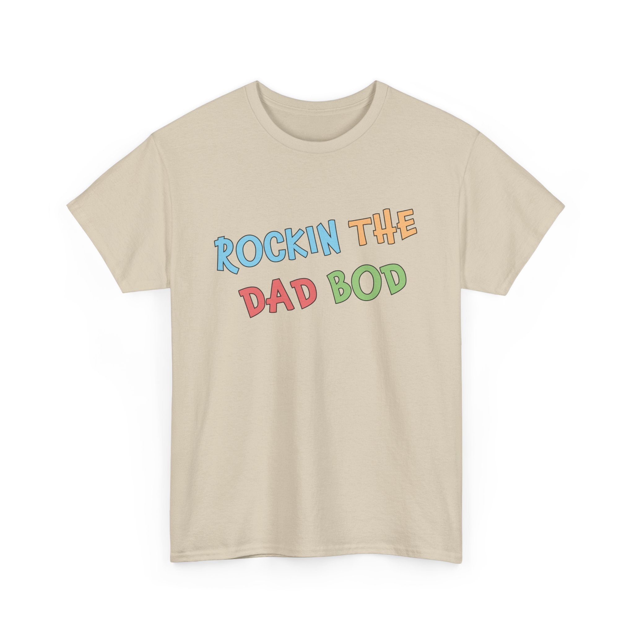 Dad Graphic T-Shirt - Rockin The Dad Bod | T-Shirt by atgodanddesigns