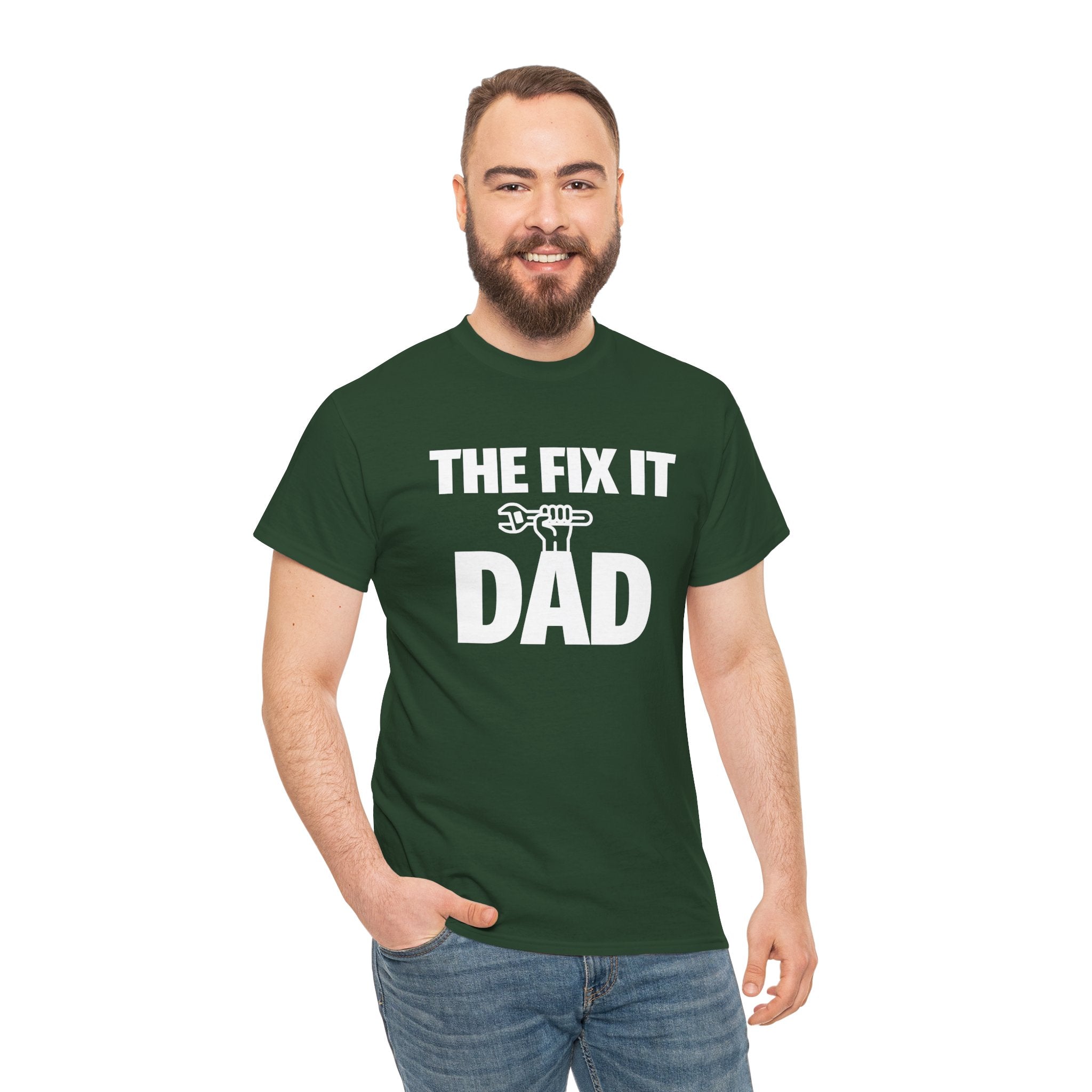 Dad Graphic T-Shirt - The Fix It Dad | T-Shirt by atgodanddesigns