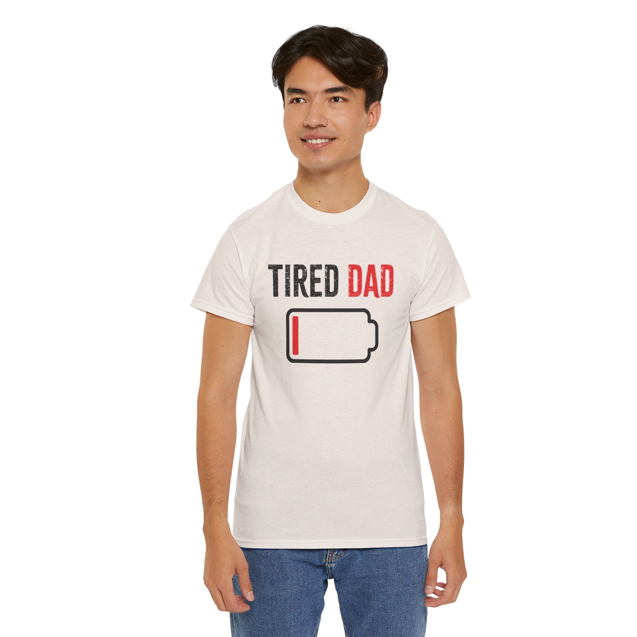 Dad Graphic T-Shirt - Tired Dad | T-Shirt by atgodanddesigns