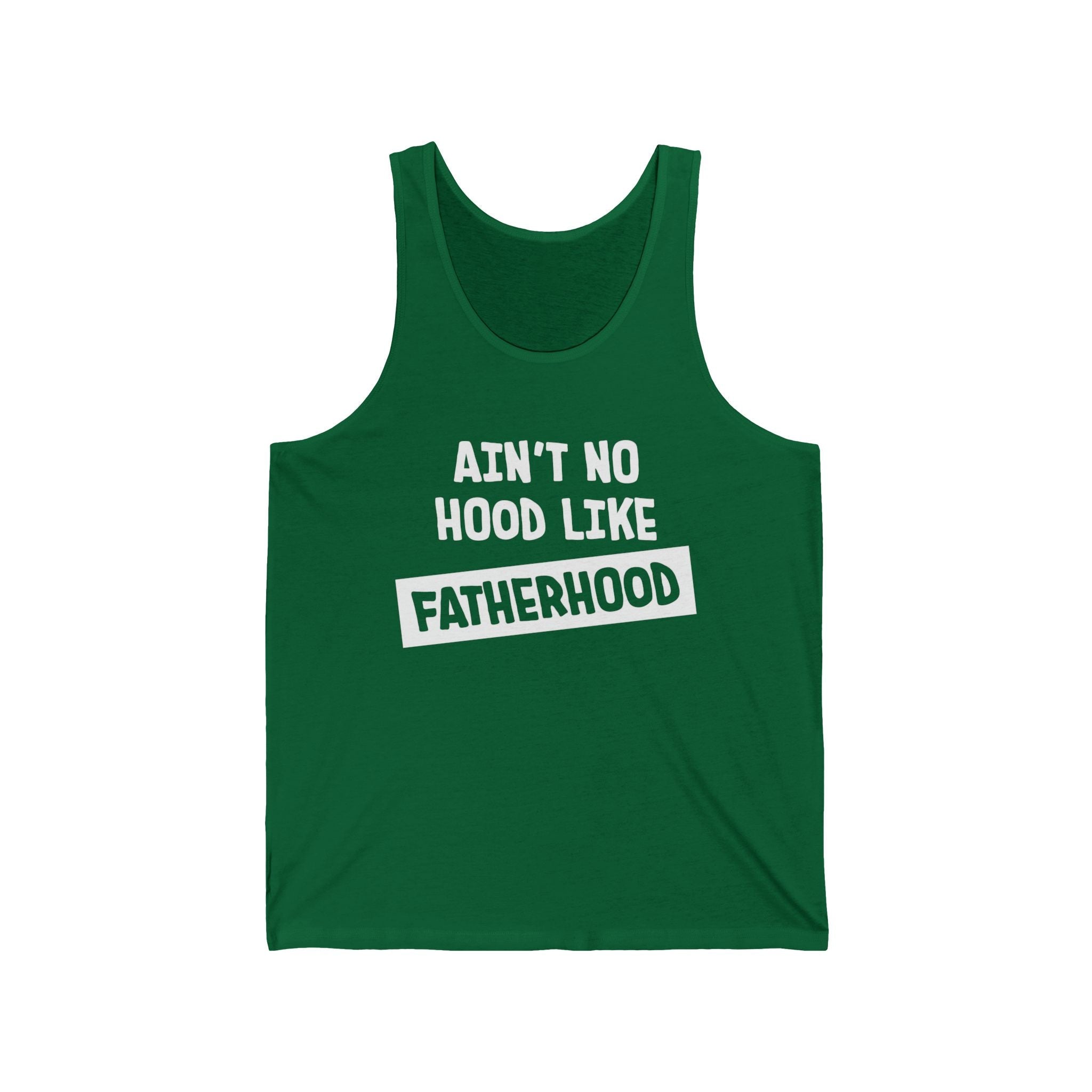 Dad Graphic Tank - Ain't No Hood Like Fatherhood | Tank Top by atgodanddesigns