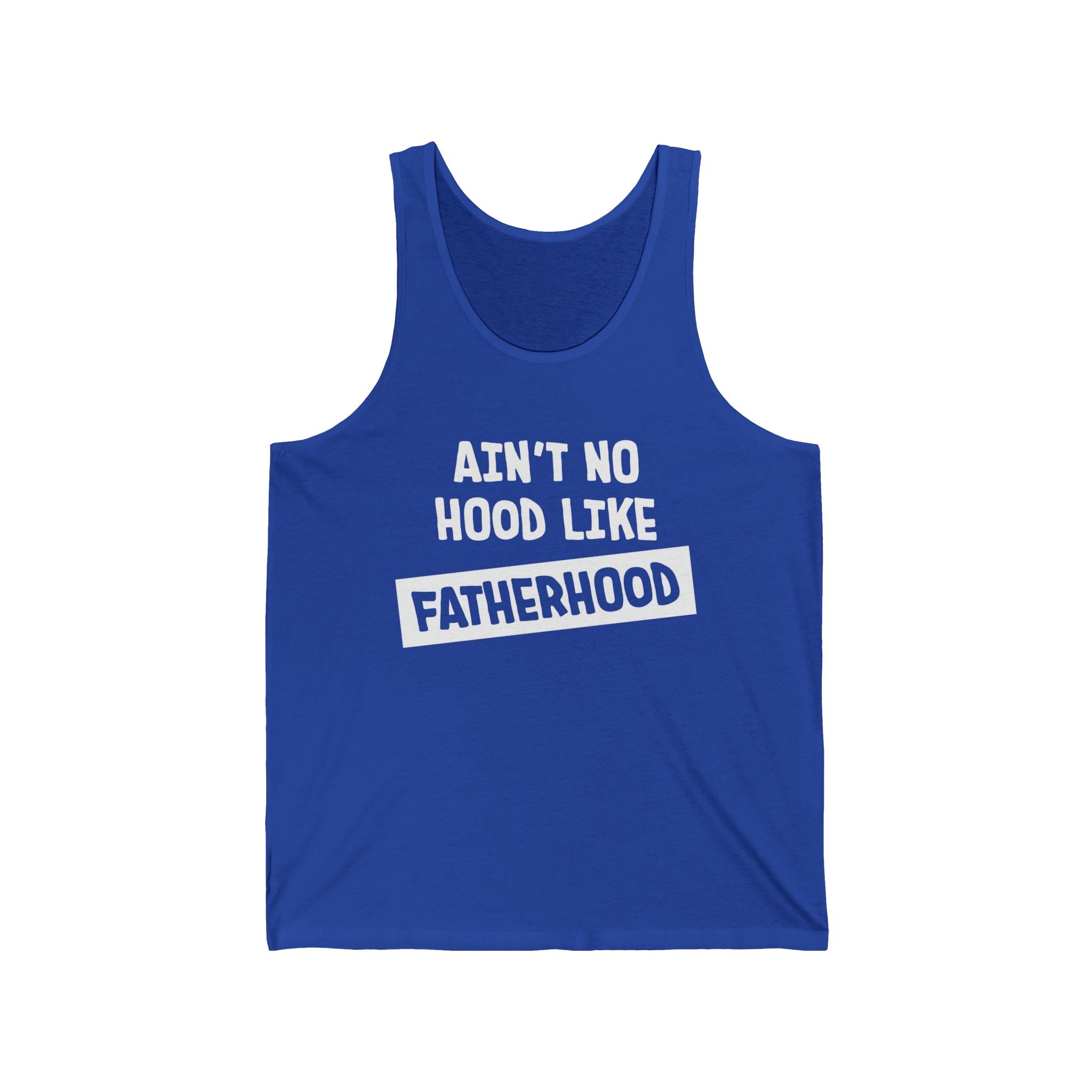 Dad Graphic Tank - Ain't No Hood Like Fatherhood | Tank Top by atgodanddesigns