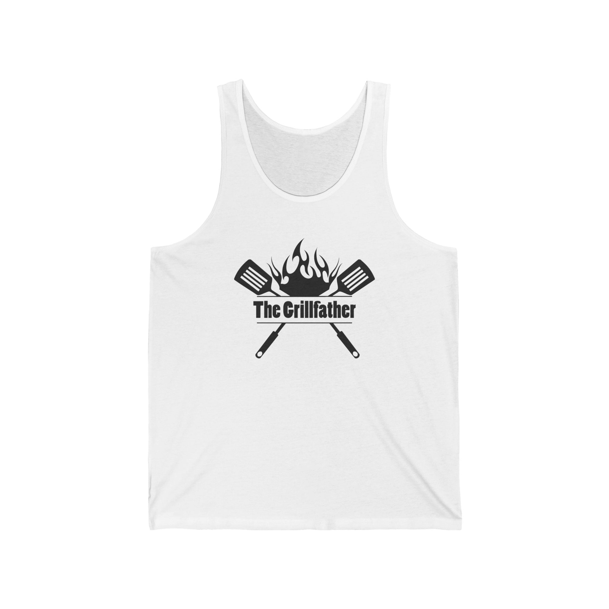 Dad Graphic Tank - The Grillfather | Tank Top by atgodanddesigns