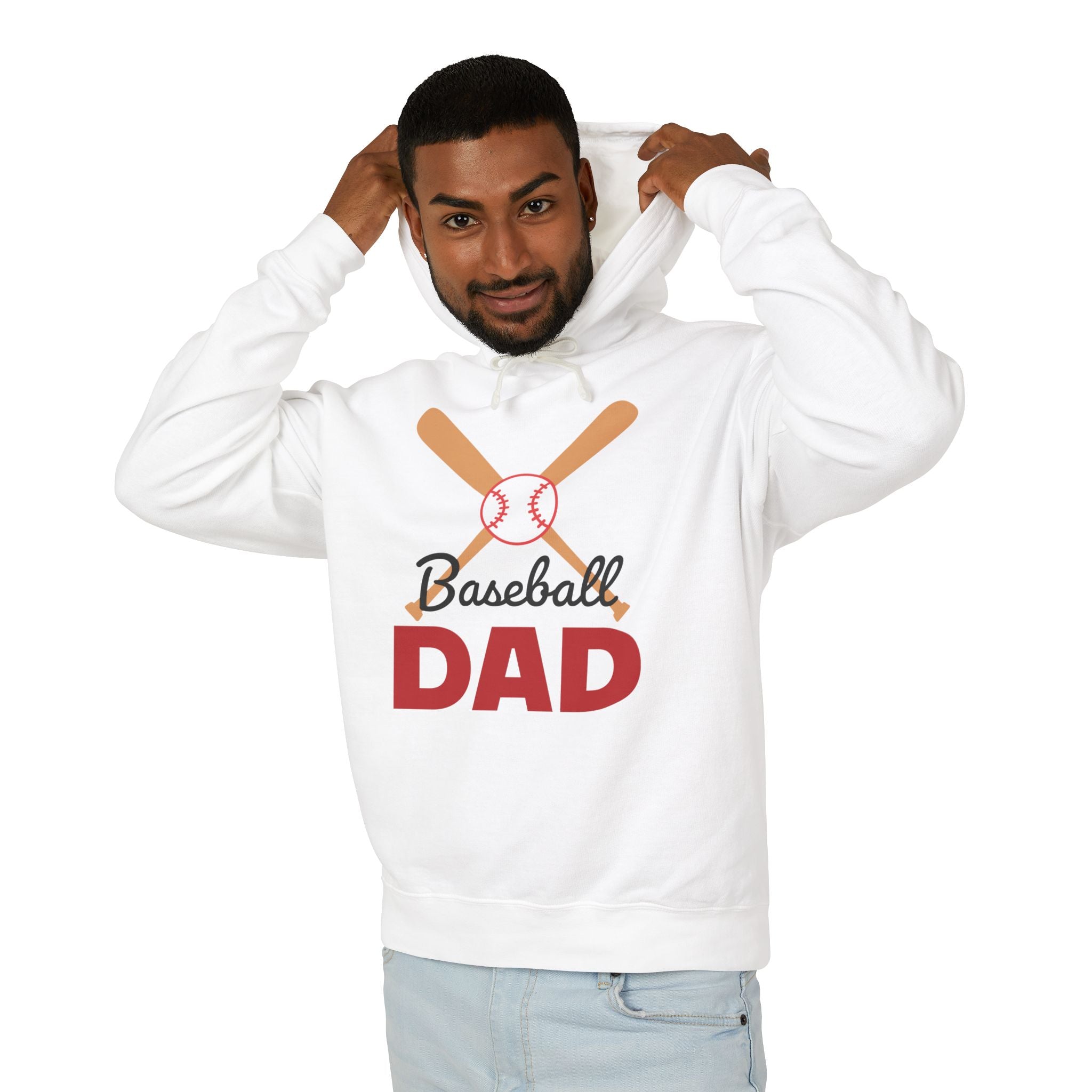 Dad Hooded Sweatshirt - Baseball Dad | Hoodie by atgodanddesigns