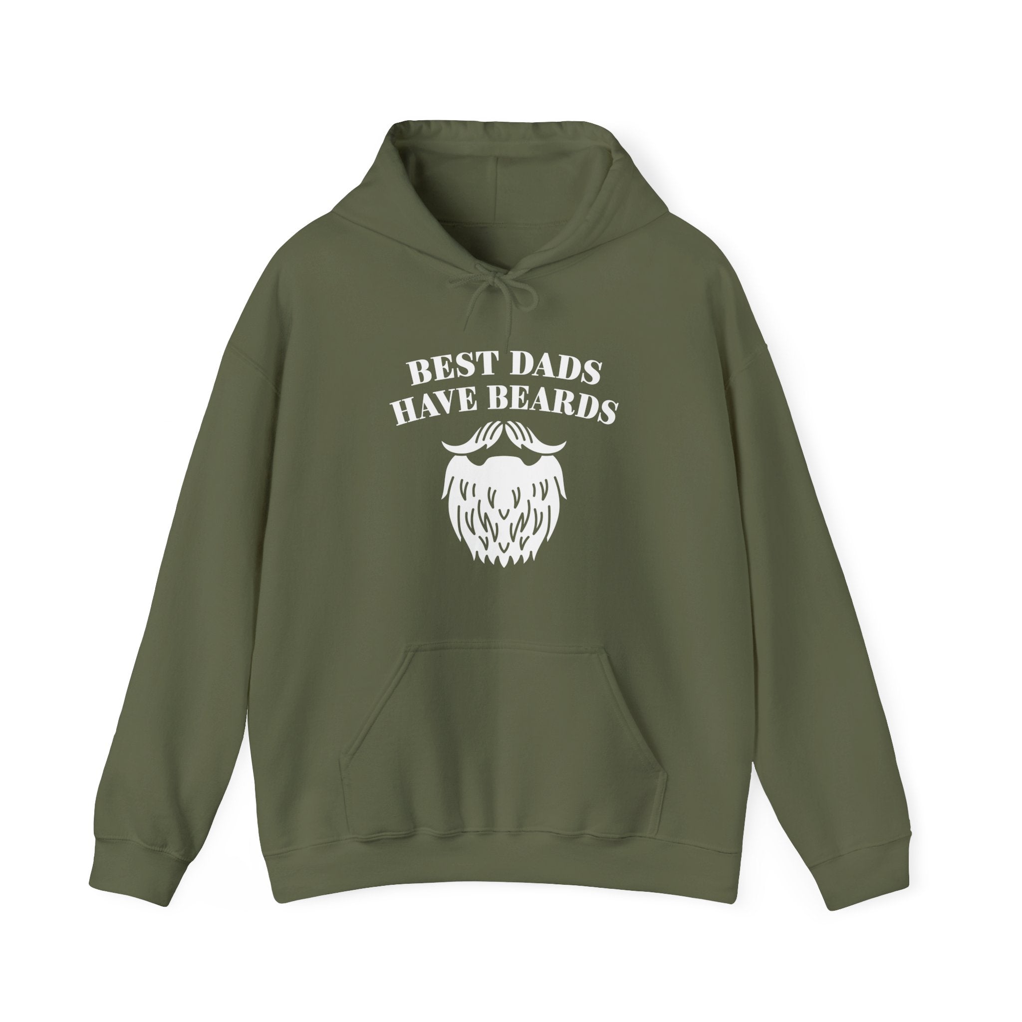 Dad Hooded Sweatshirt - Best Dads Have Beards | Hoodie by atgodanddesigns