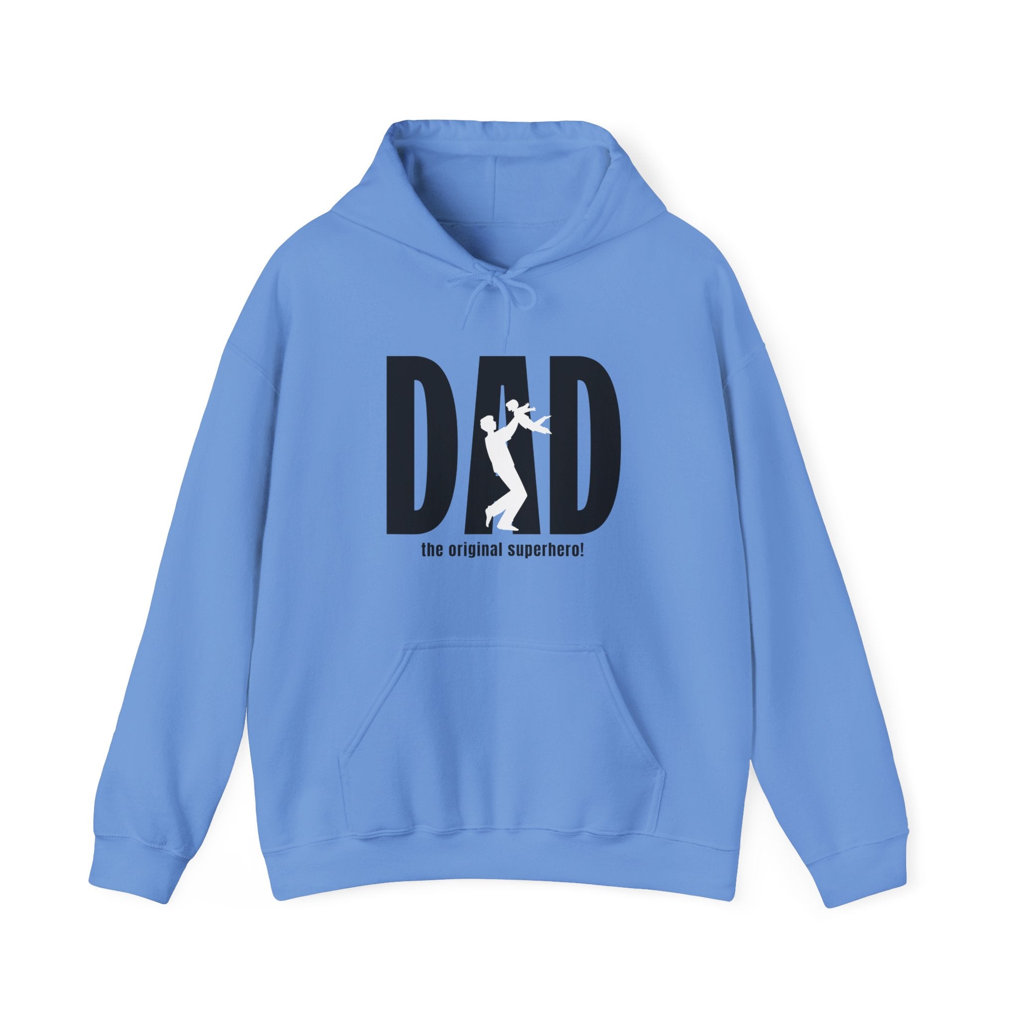 Dad Hooded Sweatshirt - Dad The Original Superhero | Hoodie by atgodanddesigns