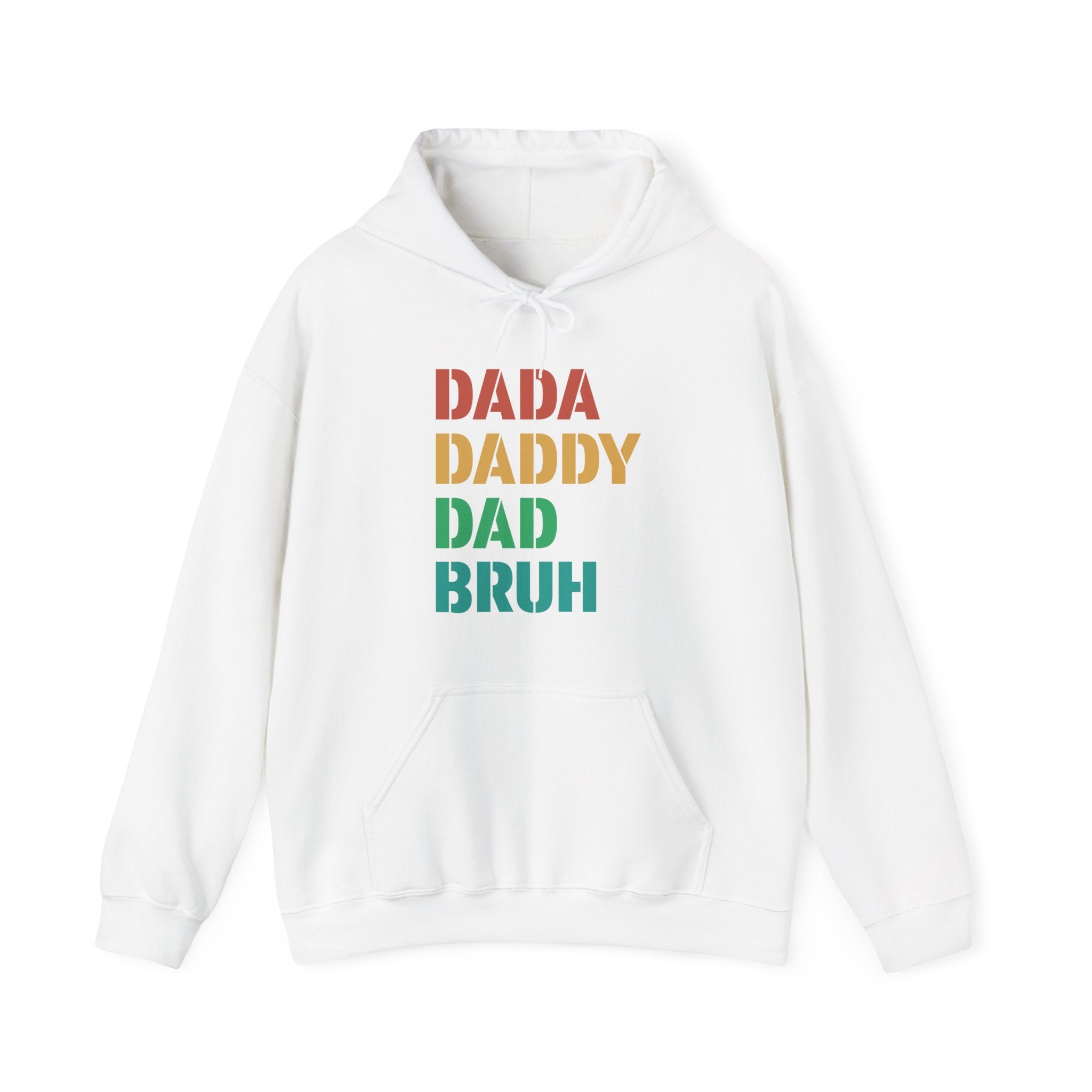 Dad Hooded Sweatshirt - Dada Daddy Dad Bruh | Hoodie by atgodanddesigns