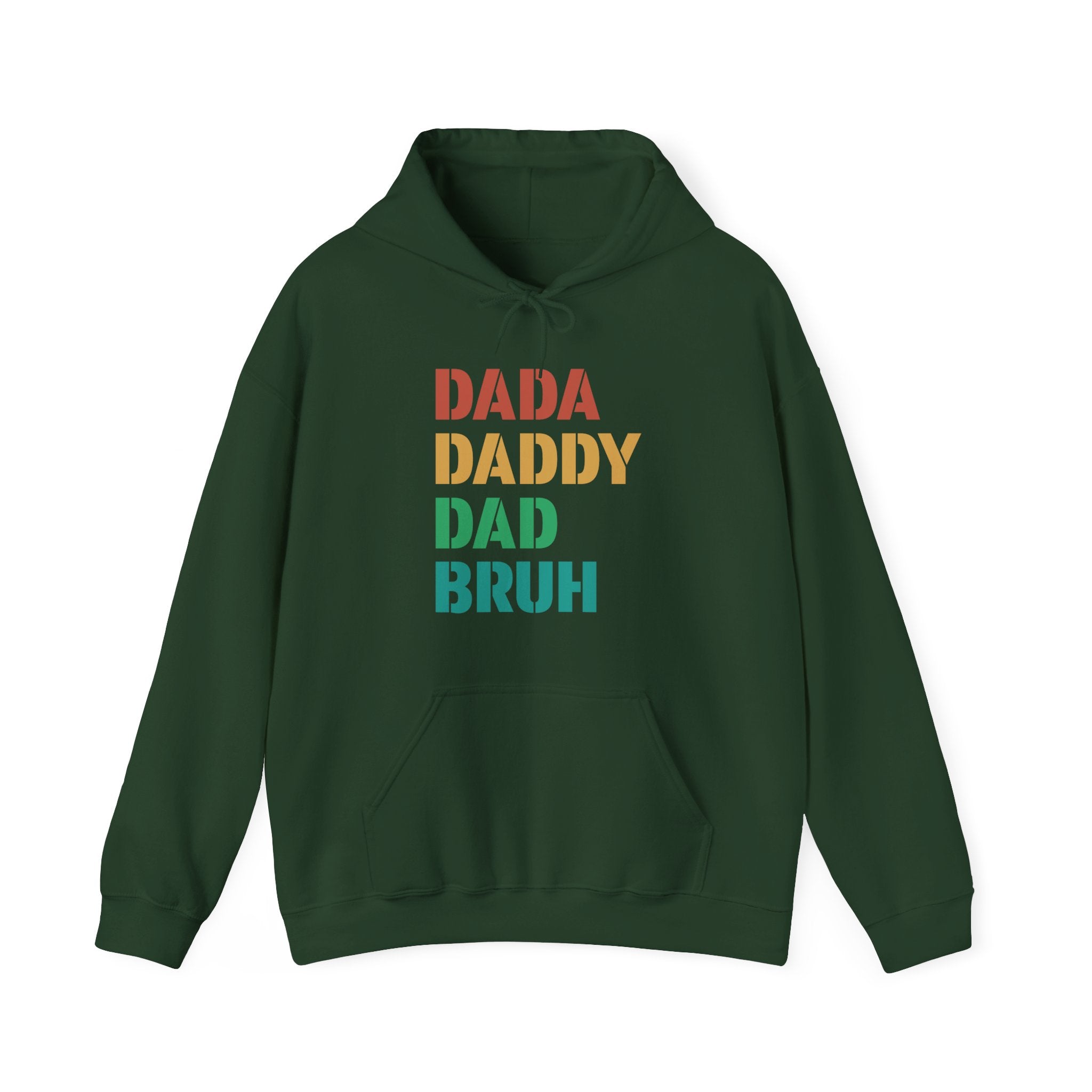 Dad Hooded Sweatshirt - Dada Daddy Dad Bruh | Hoodie by atgodanddesigns