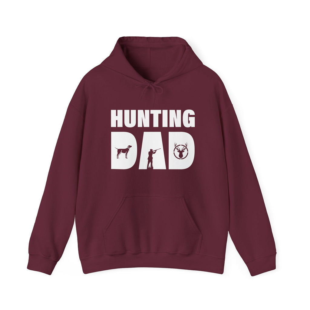 Dad Hooded Sweatshirt - Hunting Dad | Hoodie by atgodanddesigns