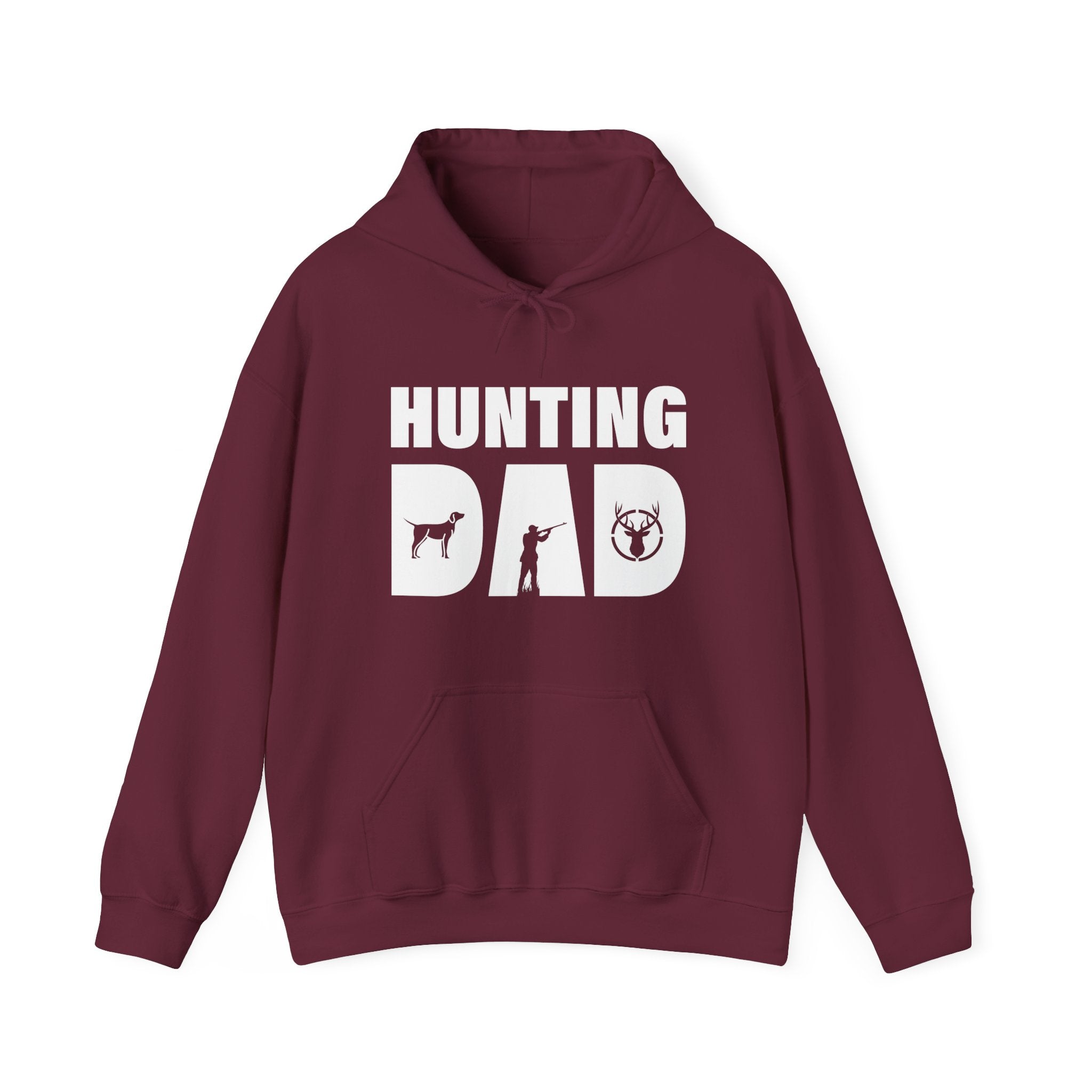 Dad Hooded Sweatshirt - Hunting Dad | Hoodie by atgodanddesigns