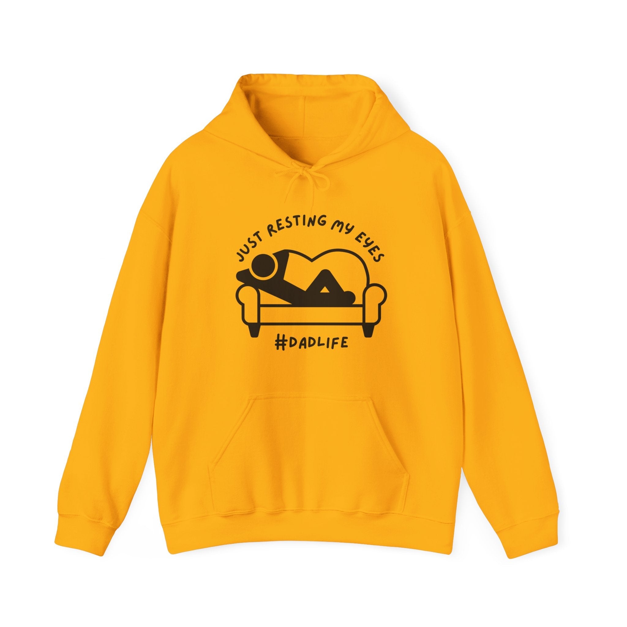 Dad Hooded Sweatshirt - Just Resting My Eyes Dad Life | Hoodie by atgodanddesigns