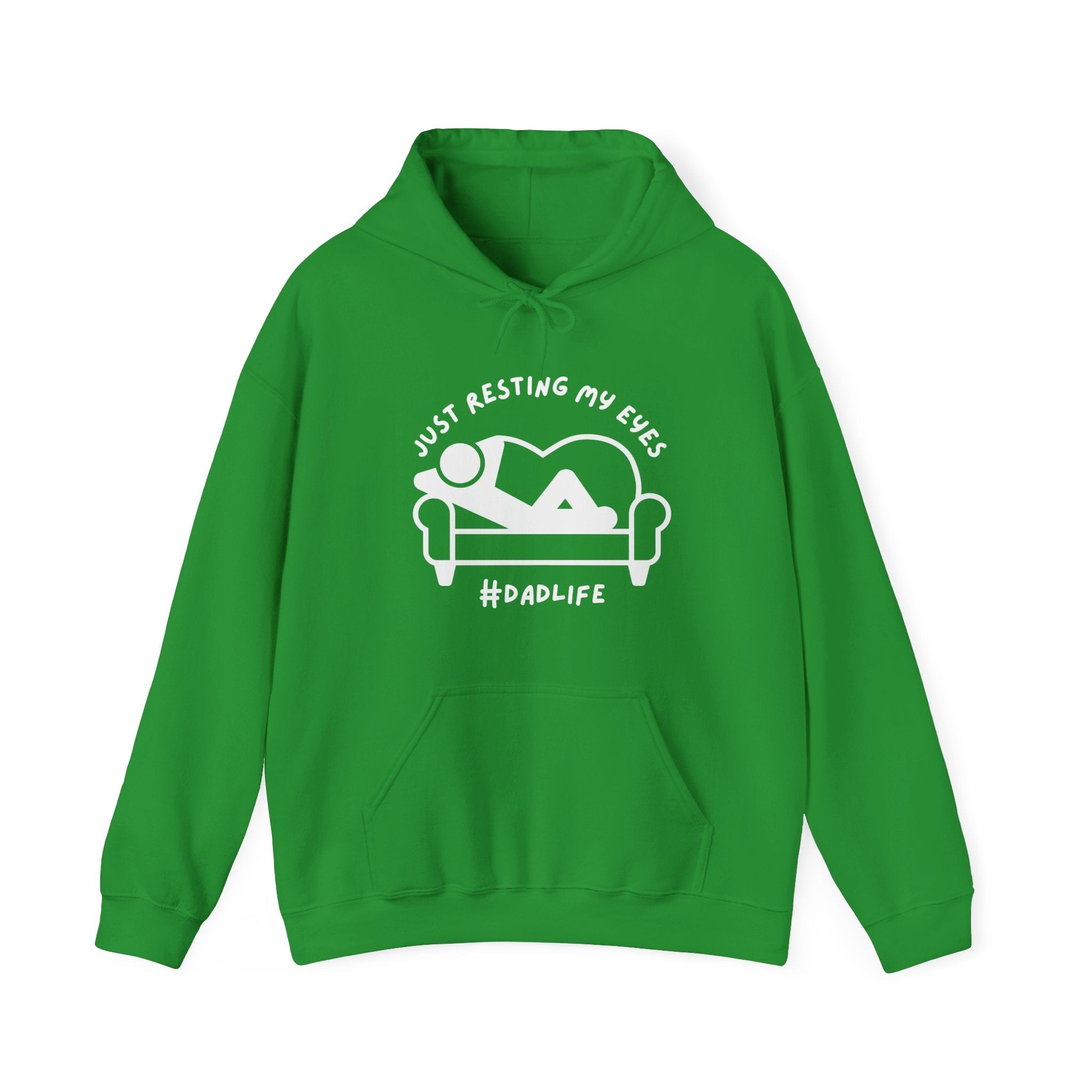 Dad Hooded Sweatshirt - Just Resting My Eyes Dad Life | Hoodie by atgodanddesigns