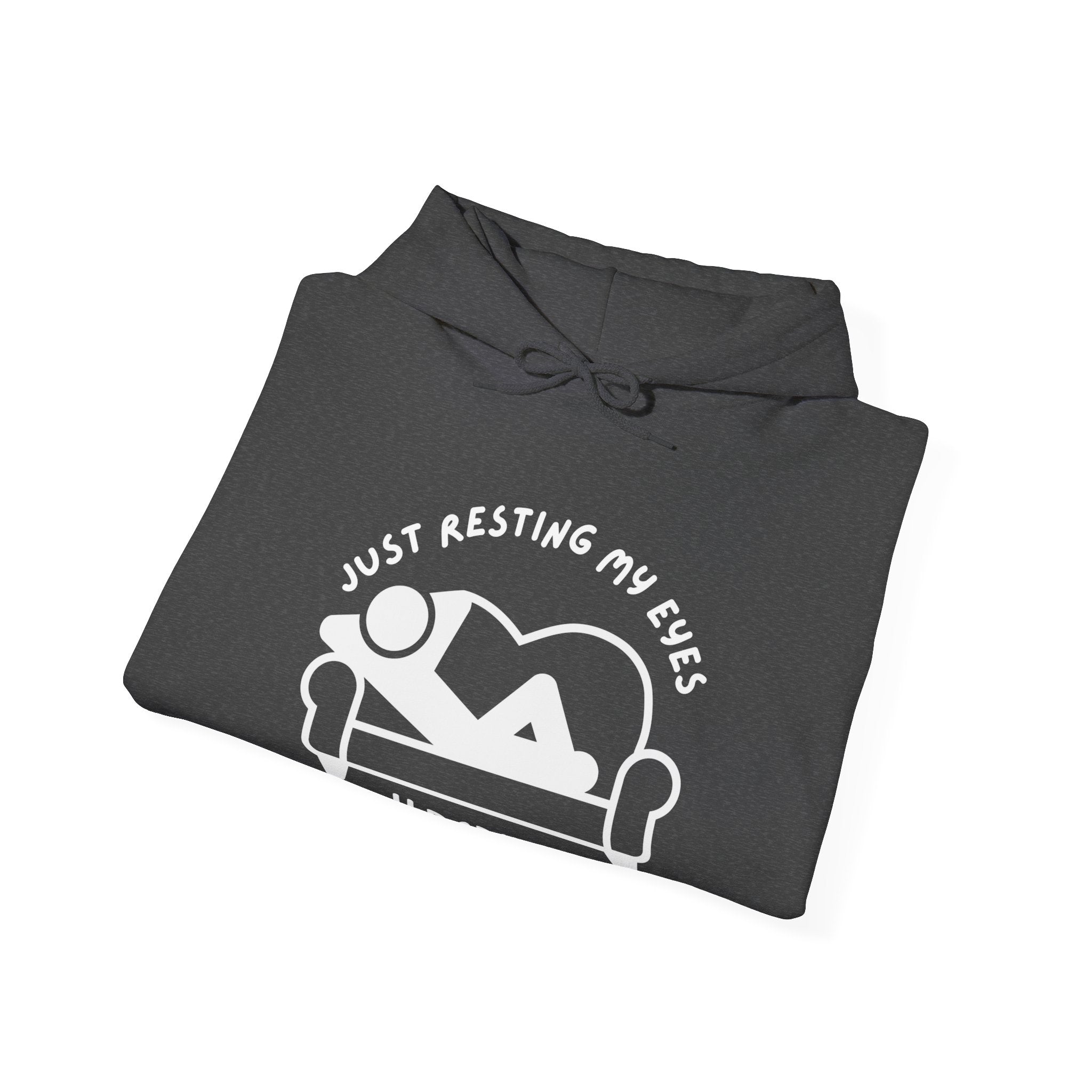 Dad Hooded Sweatshirt - Just Resting My Eyes Dad Life | Hoodie by atgodanddesigns