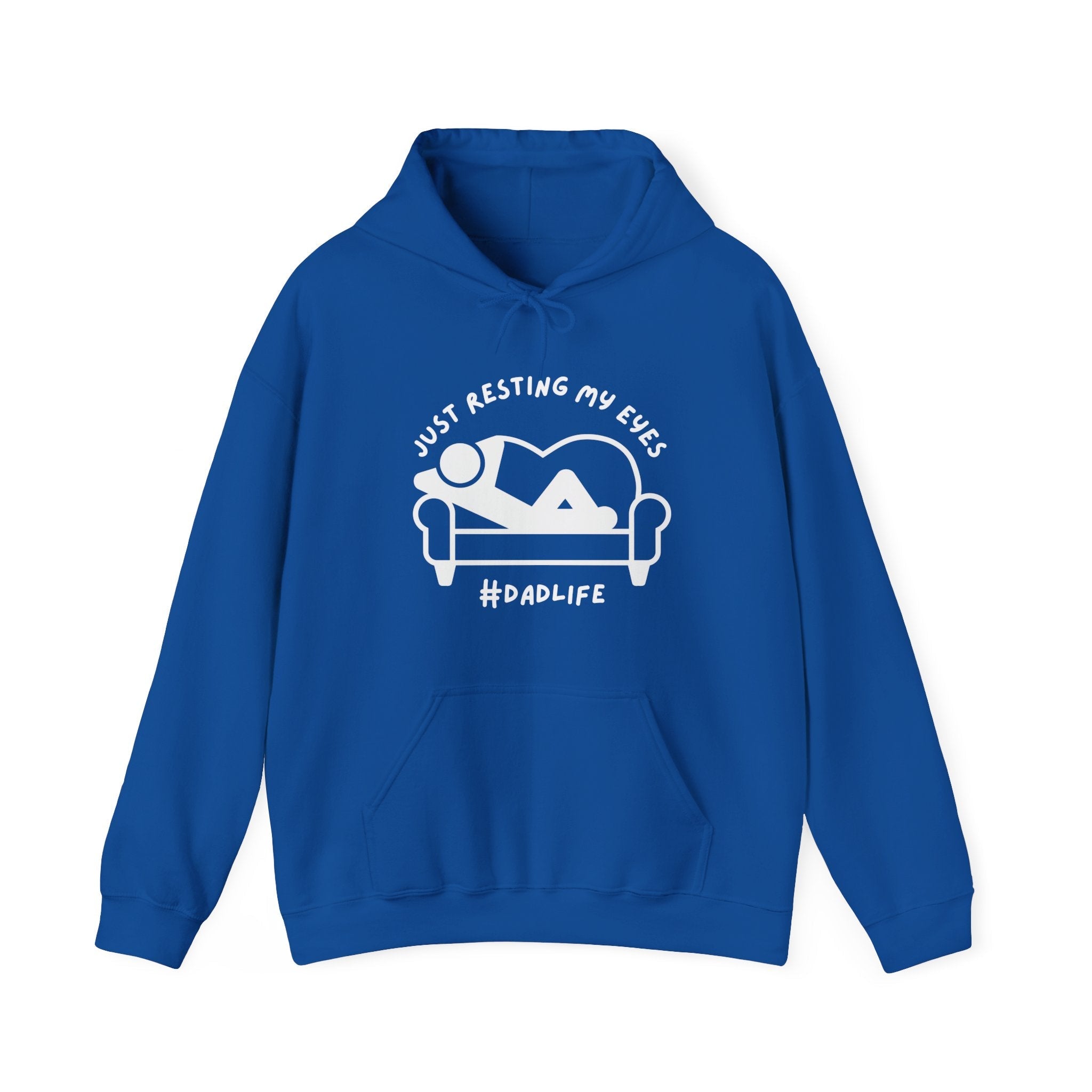 Dad Hooded Sweatshirt - Just Resting My Eyes Dad Life | Hoodie by atgodanddesigns