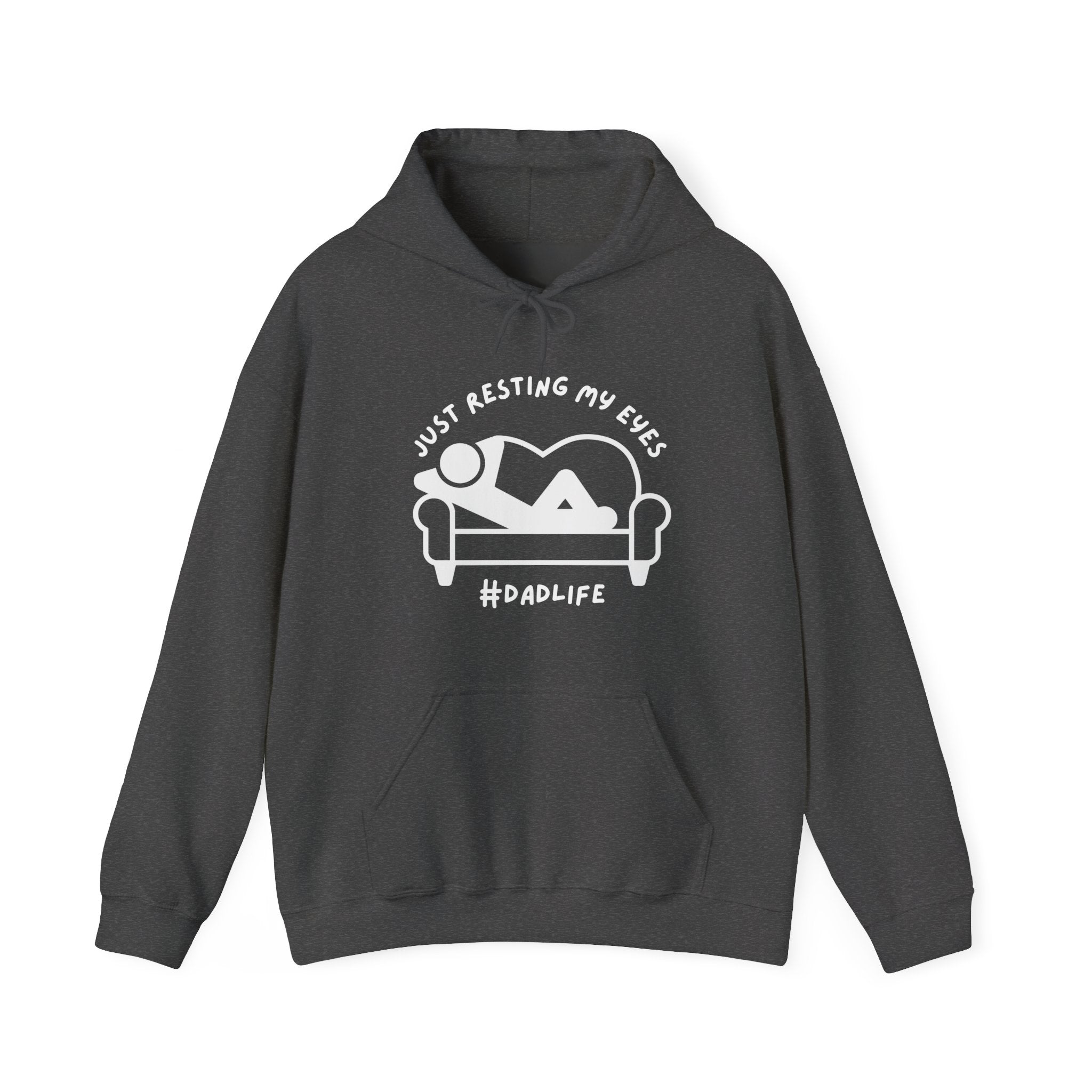 Dad Hooded Sweatshirt - Just Resting My Eyes Dad Life | Hoodie by atgodanddesigns