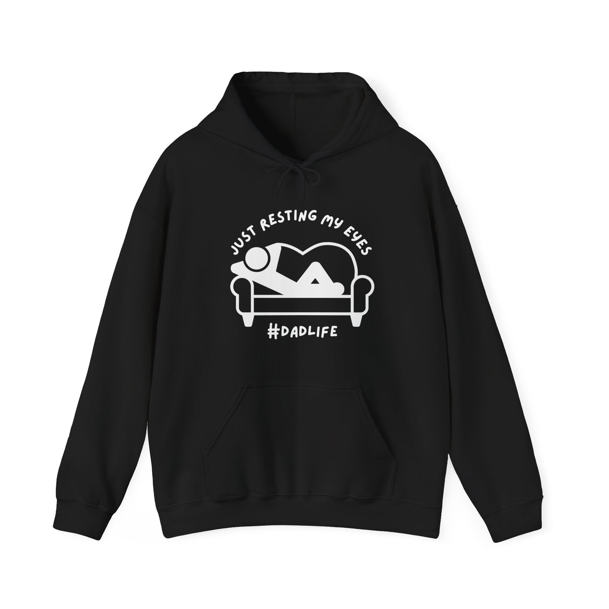 Dad Hooded Sweatshirt - Just Resting My Eyes Dad Life | Hoodie by atgodanddesigns