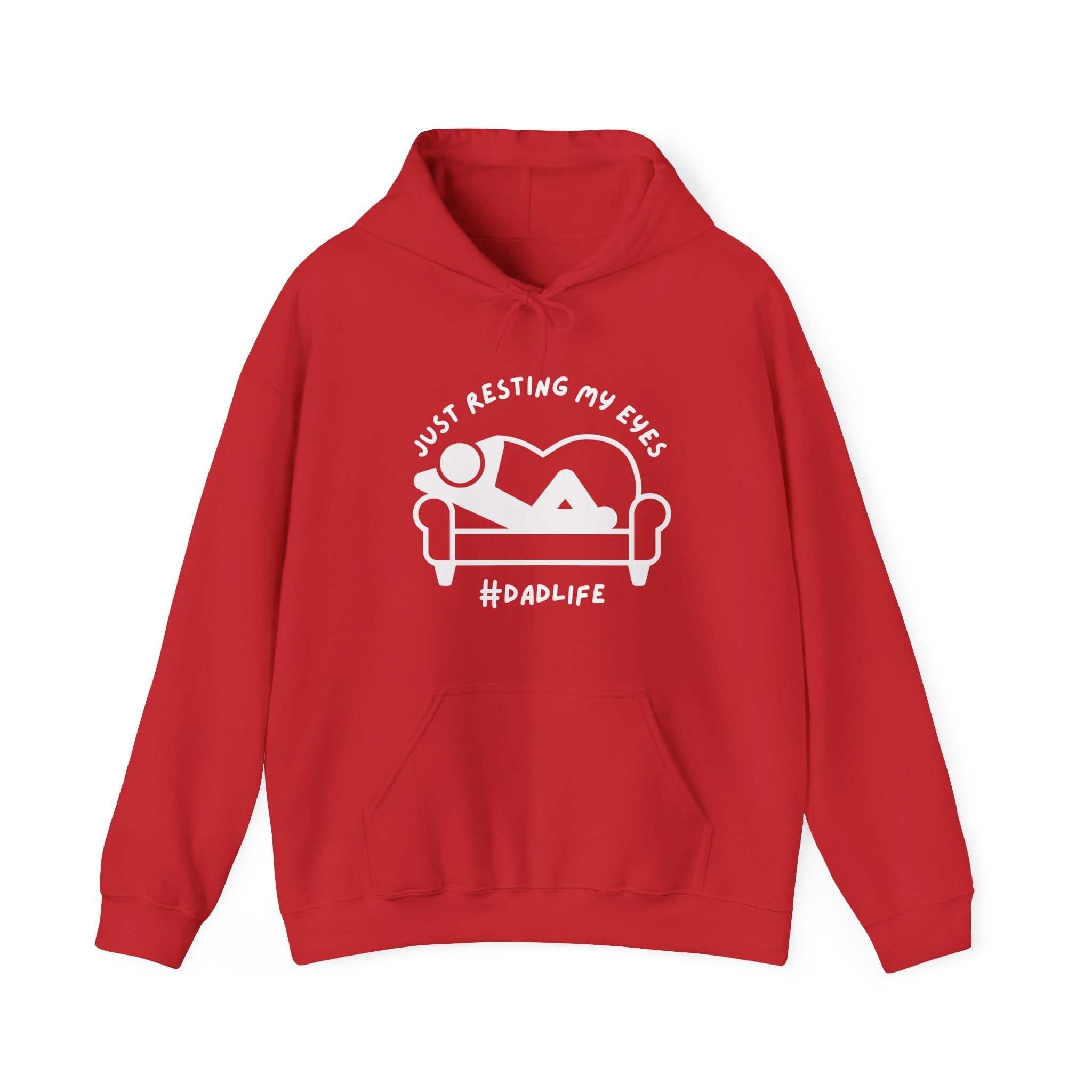 Dad Hooded Sweatshirt - Just Resting My Eyes Dad Life | Hoodie by atgodanddesigns