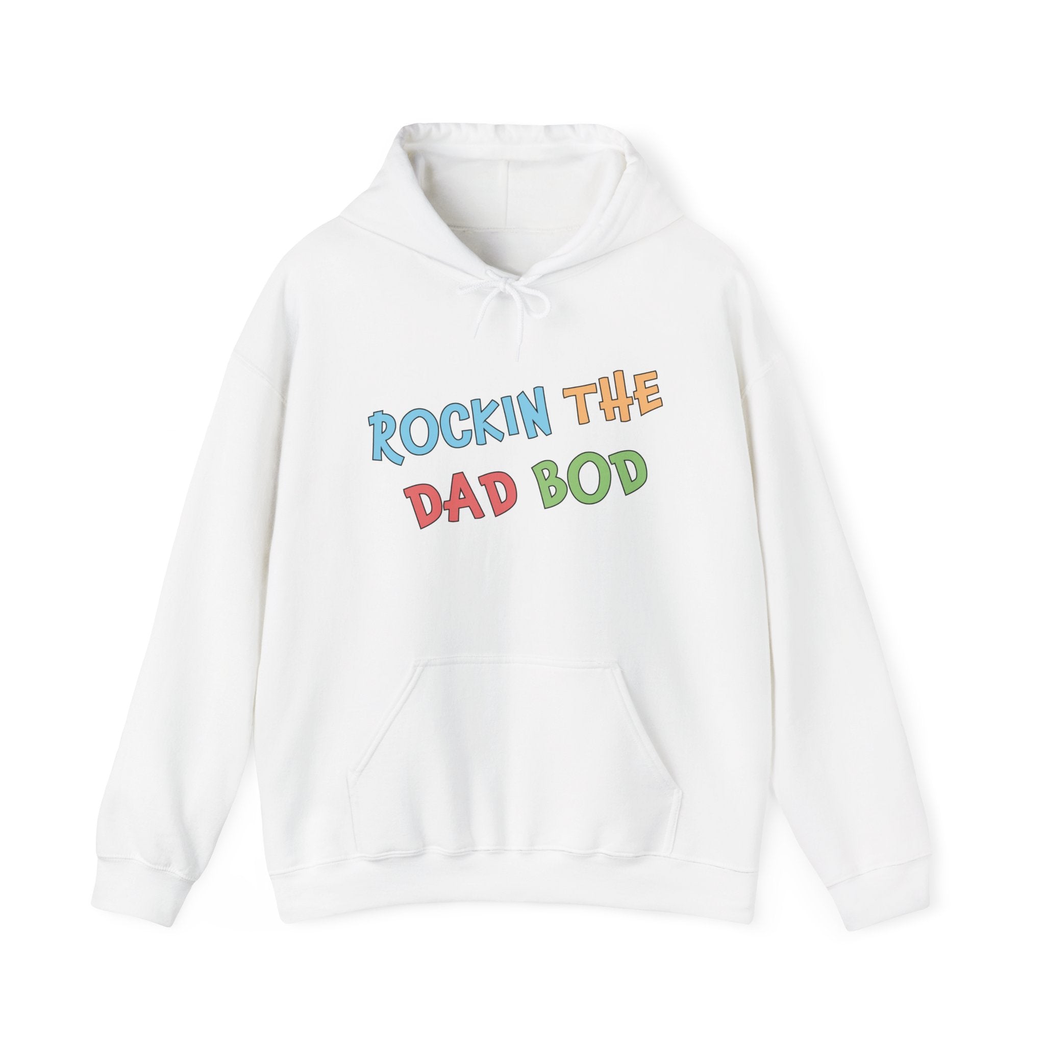 Dad Hooded Sweatshirt - Rockin The Dad Bod | Hoodie by atgodanddesigns