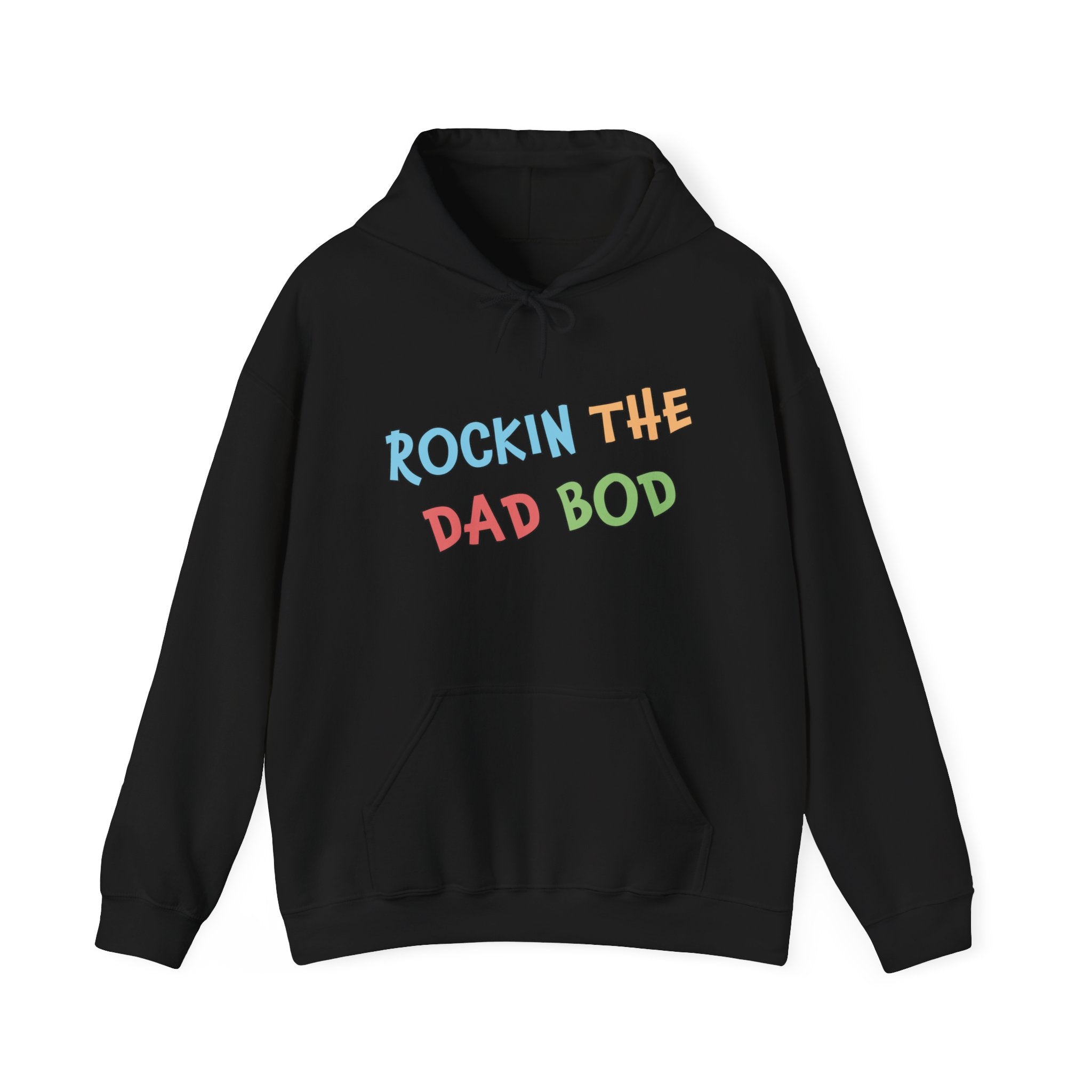 Dad Hooded Sweatshirt - Rockin The Dad Bod | Hoodie by atgodanddesigns