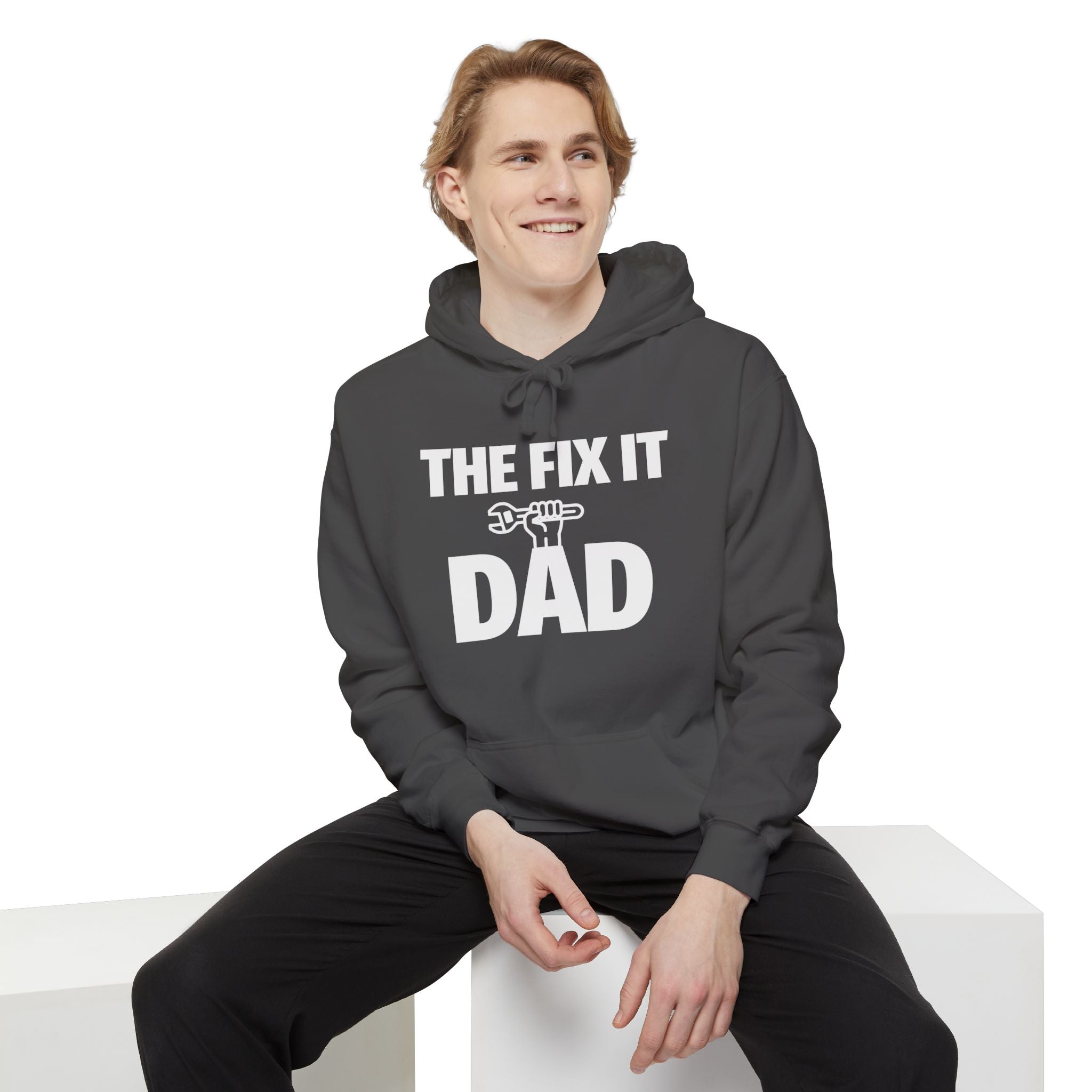 Dad Hoodie - The Fix It Dad | Hoodie by atgodanddesigns