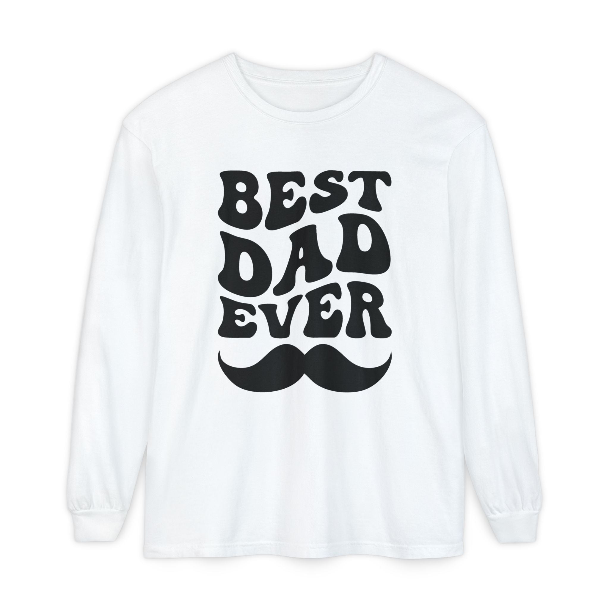 Dad Long Sleeve - Best Dad Ever | Long - sleeve by atgodanddesigns