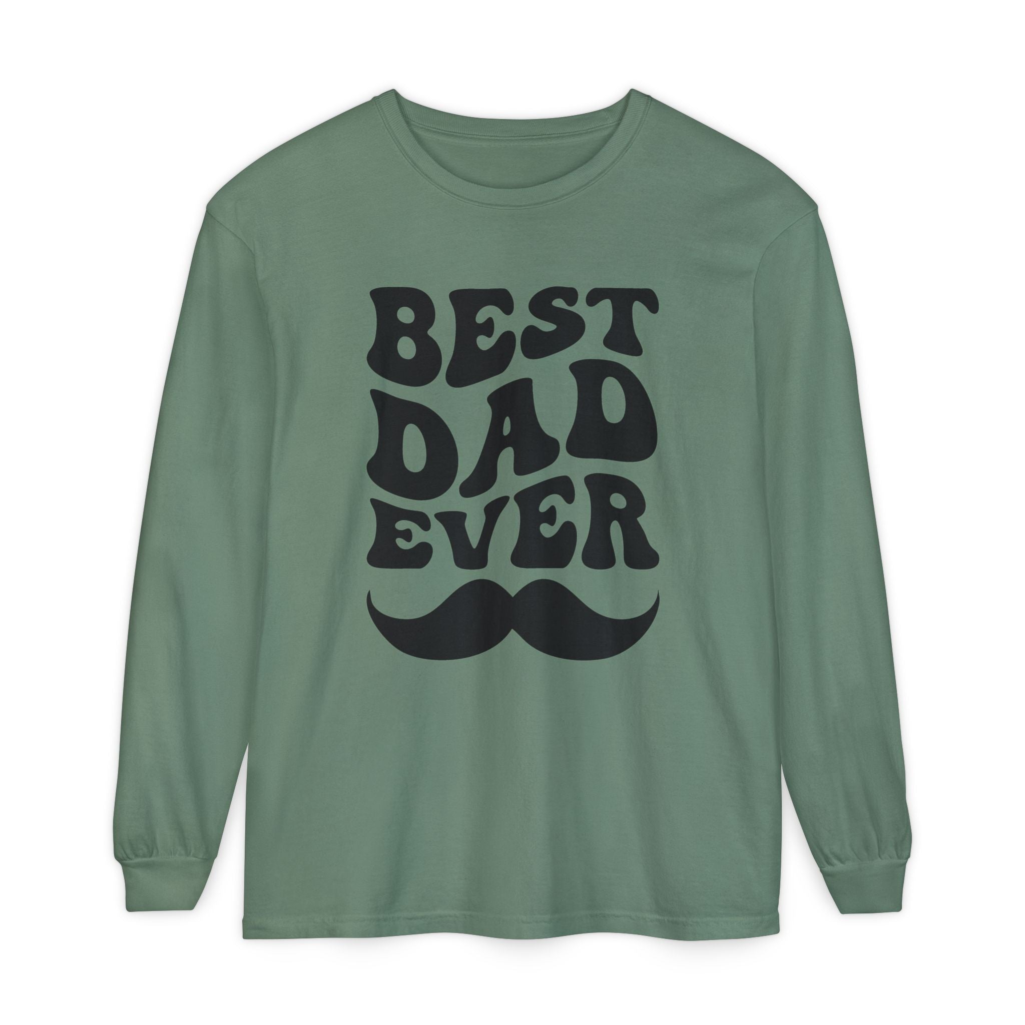 Dad Long Sleeve - Best Dad Ever | Long - sleeve by atgodanddesigns