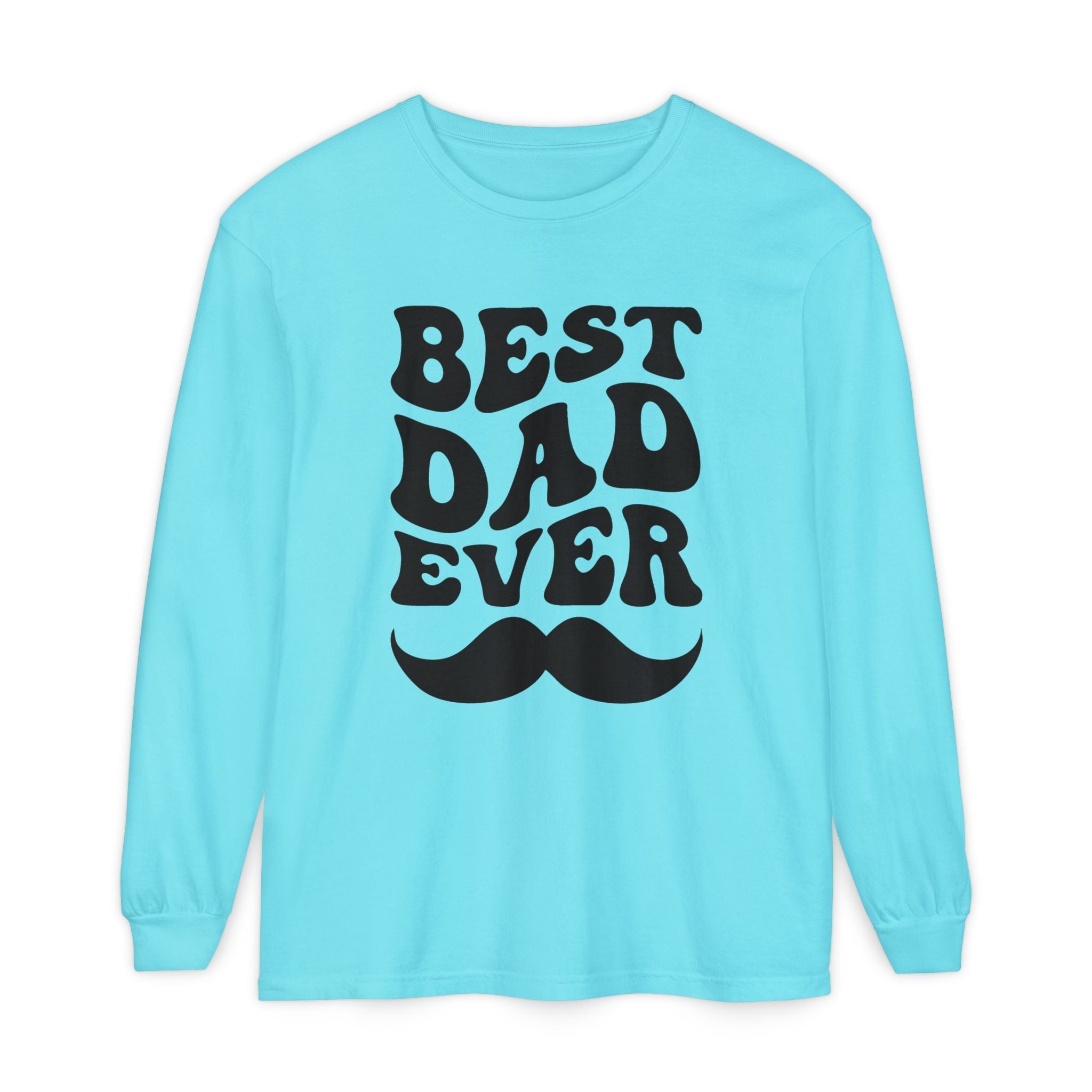 Dad Long Sleeve - Best Dad Ever | Long - sleeve by atgodanddesigns