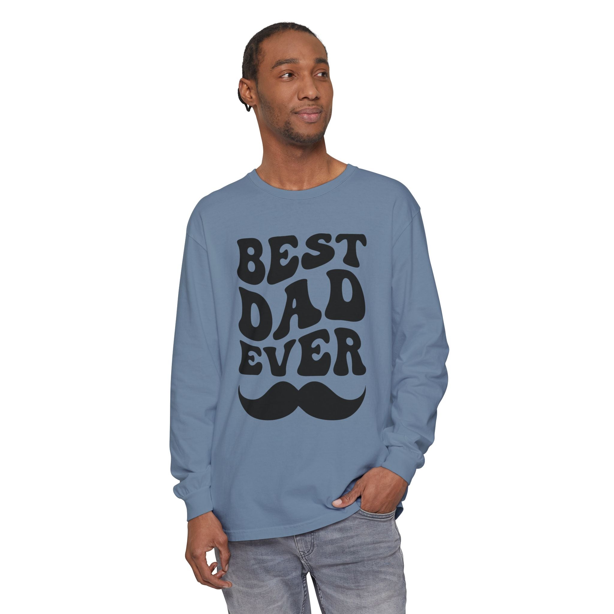 Dad Long Sleeve - Best Dad Ever | Long - sleeve by atgodanddesigns