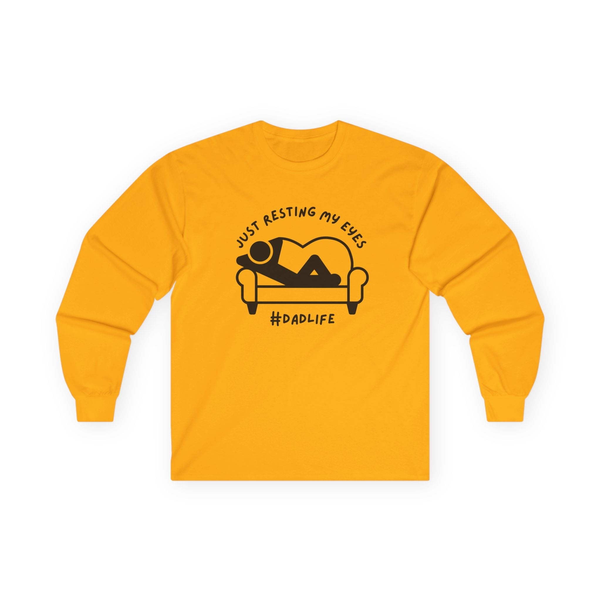 Dad Long Sleeve - Just Resting My Eyes Dad Life | Long - sleeve by atgodanddesigns