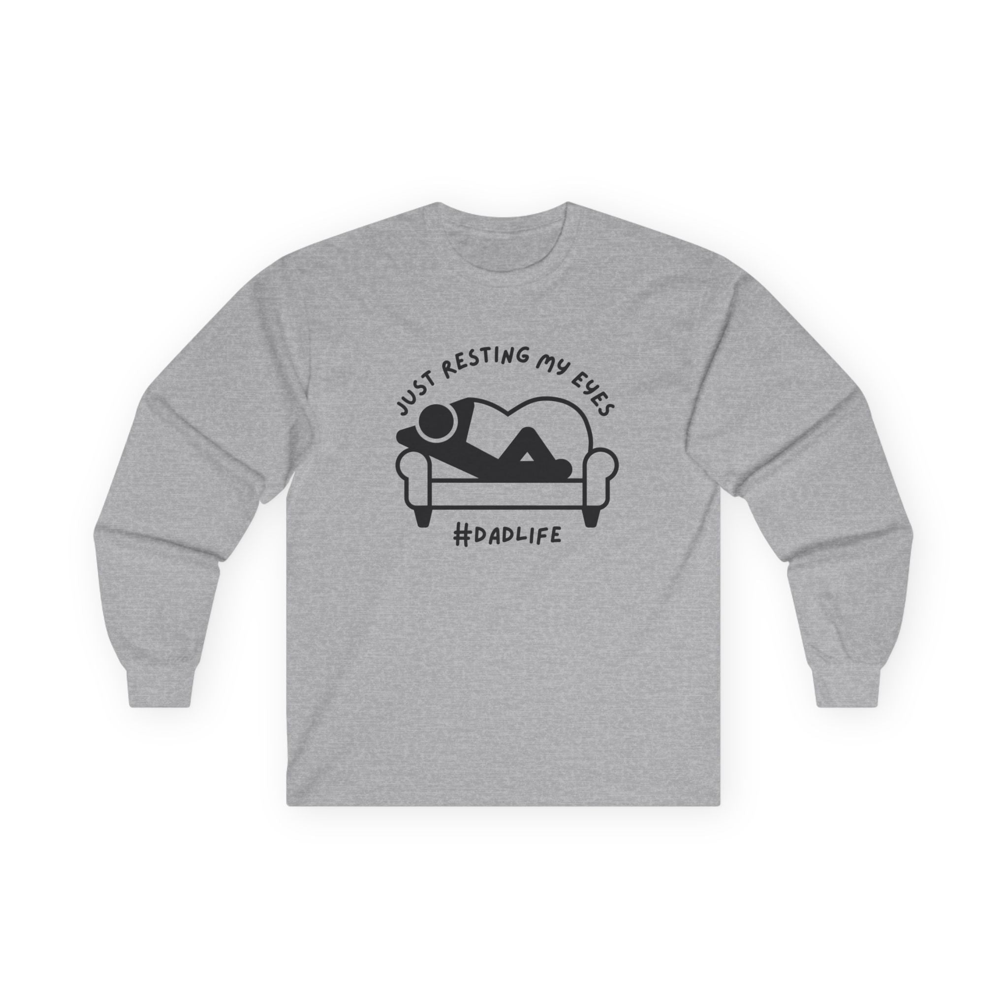 Dad Long Sleeve - Just Resting My Eyes Dad Life | Long - sleeve by atgodanddesigns