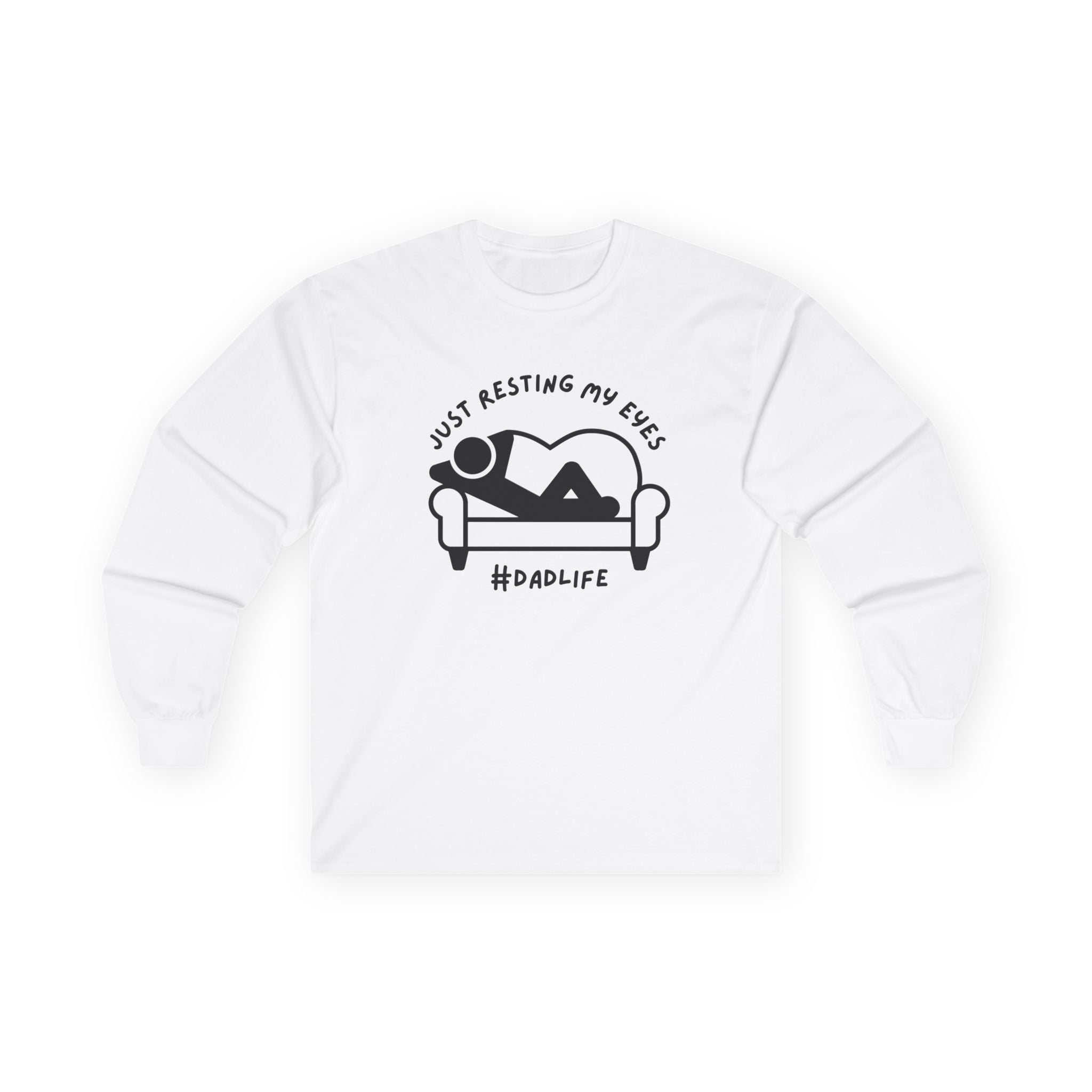 Dad Long Sleeve - Just Resting My Eyes Dad Life | Long - sleeve by atgodanddesigns