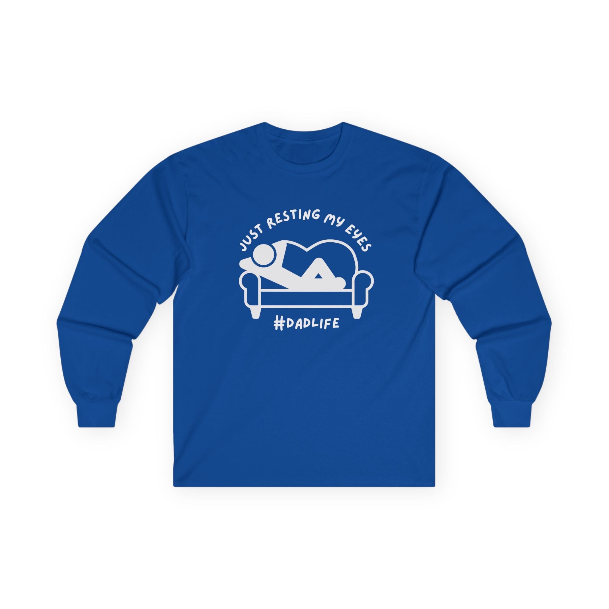 Dad Long Sleeve - Just Resting My Eyes Dad Life | Long - sleeve by atgodanddesigns