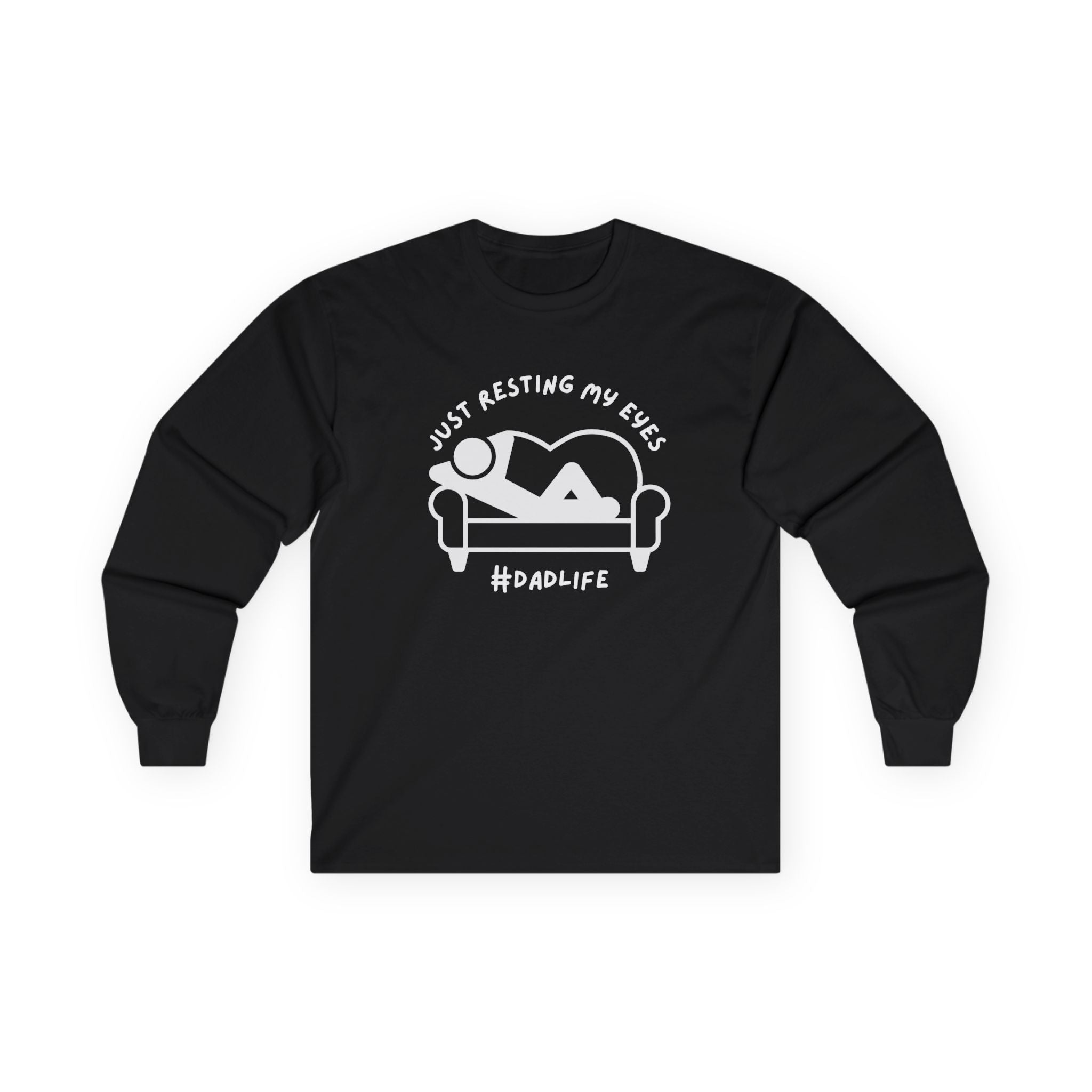 Dad Long Sleeve - Just Resting My Eyes Dad Life | Long - sleeve by atgodanddesigns