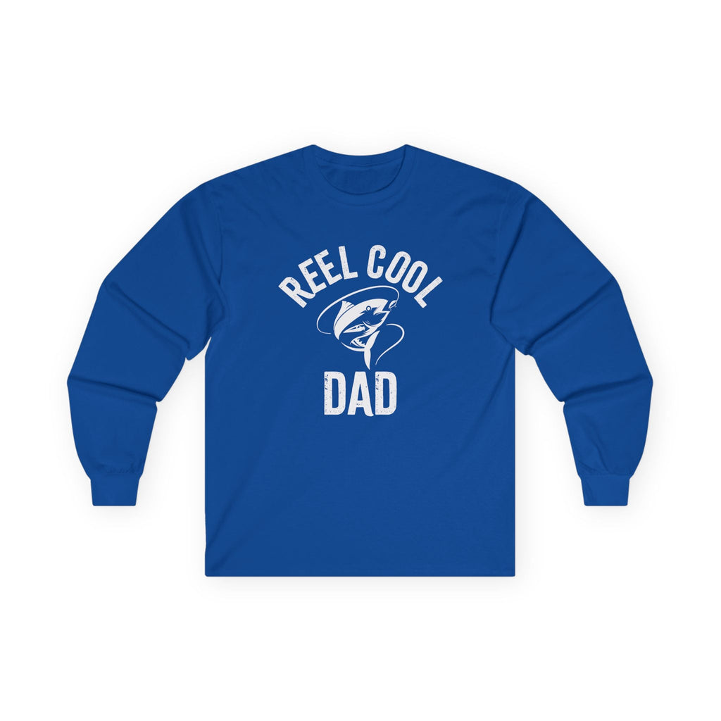 Dad Long Sleeve - Reel Cool Dad | Long - sleeve by atgodanddesigns