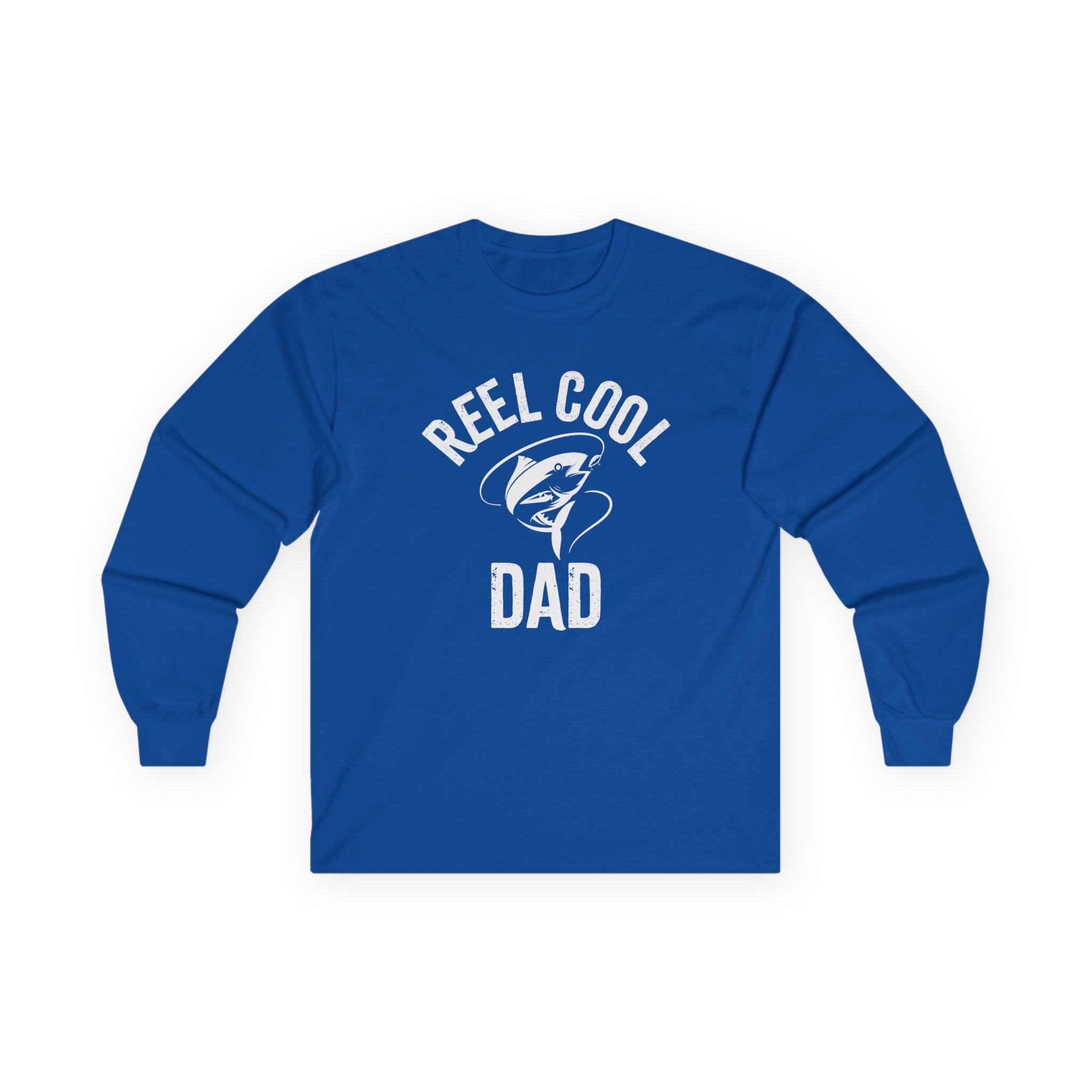 Dad Long Sleeve - Reel Cool Dad | Long - sleeve by atgodanddesigns