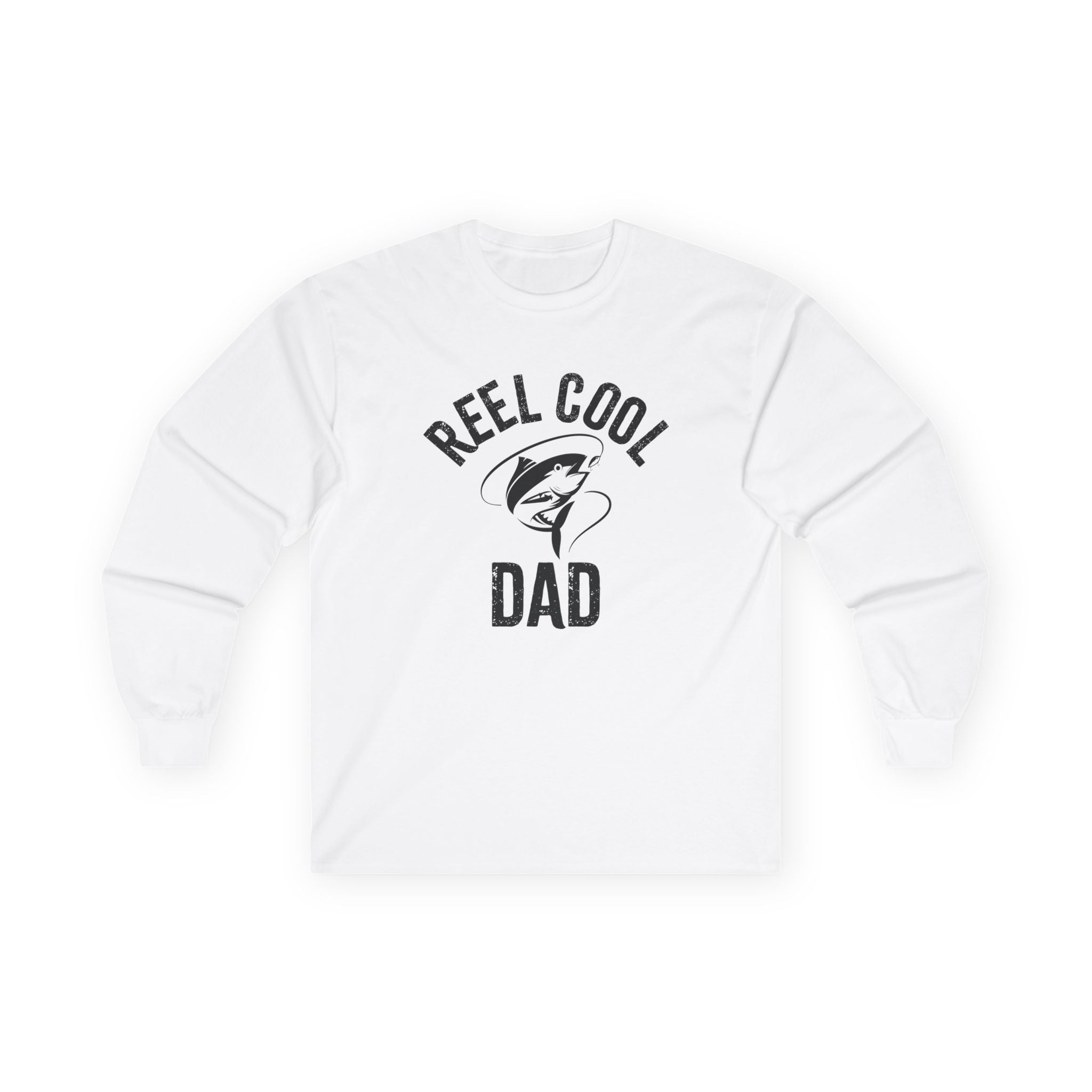 Dad Long Sleeve - Reel Cool Dad | Long - sleeve by atgodanddesigns