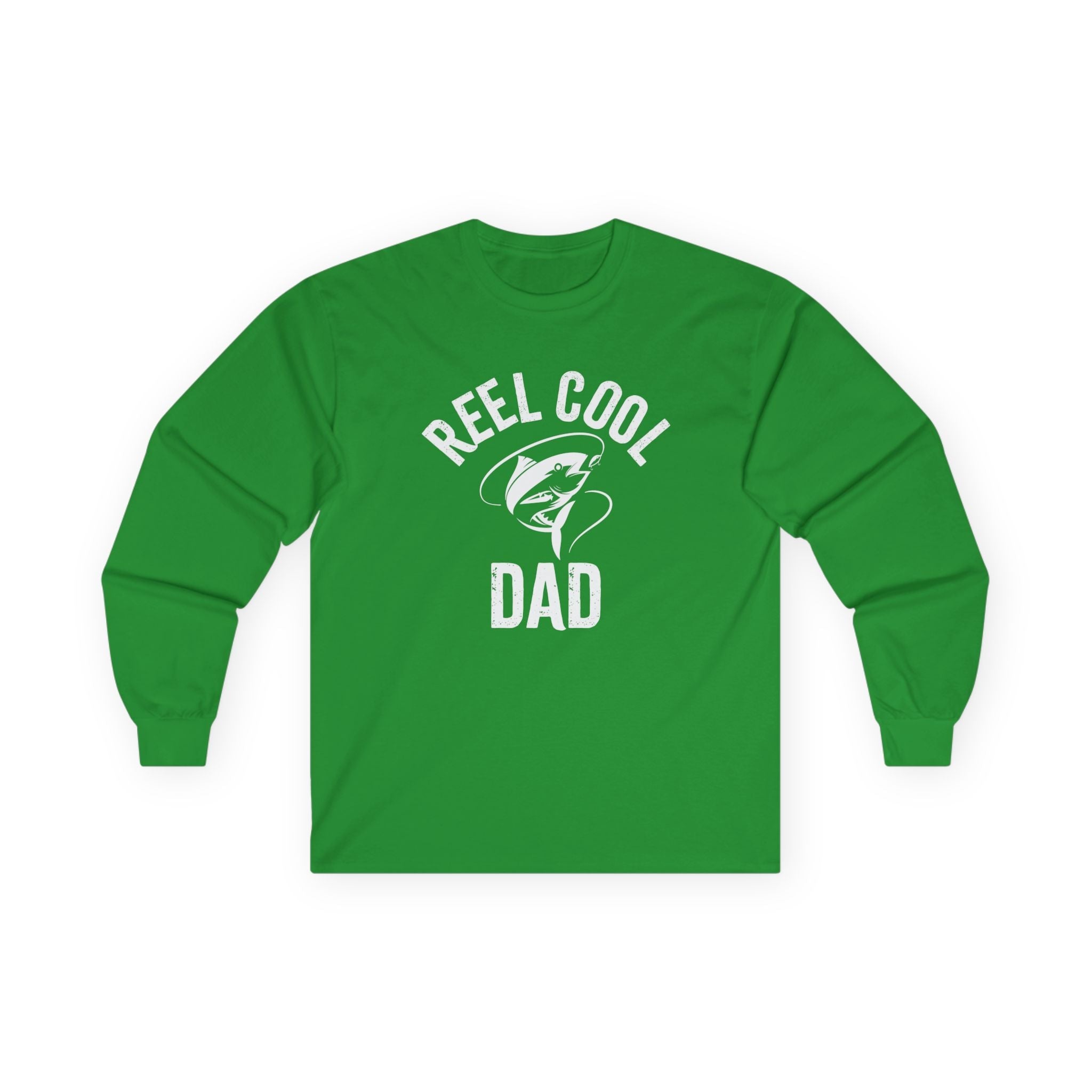 Dad Long Sleeve - Reel Cool Dad | Long - sleeve by atgodanddesigns