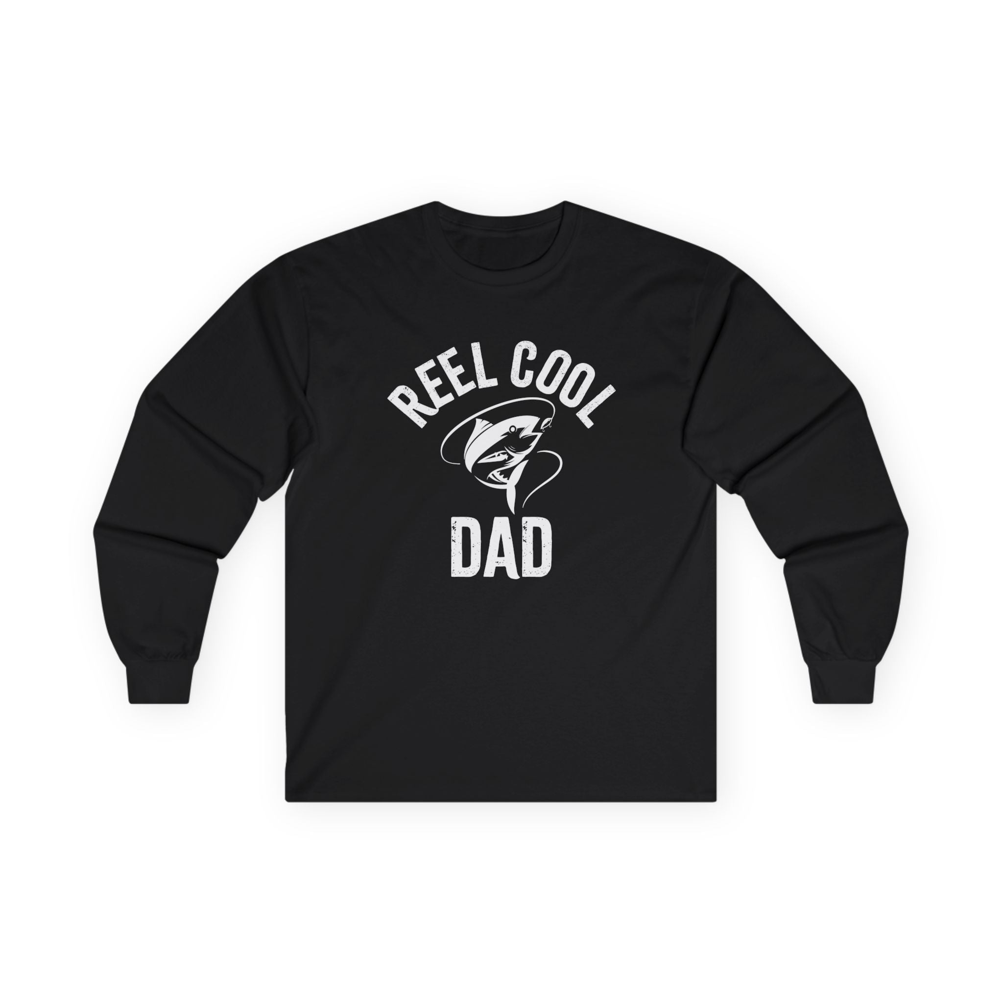 Dad Long Sleeve - Reel Cool Dad | Long - sleeve by atgodanddesigns