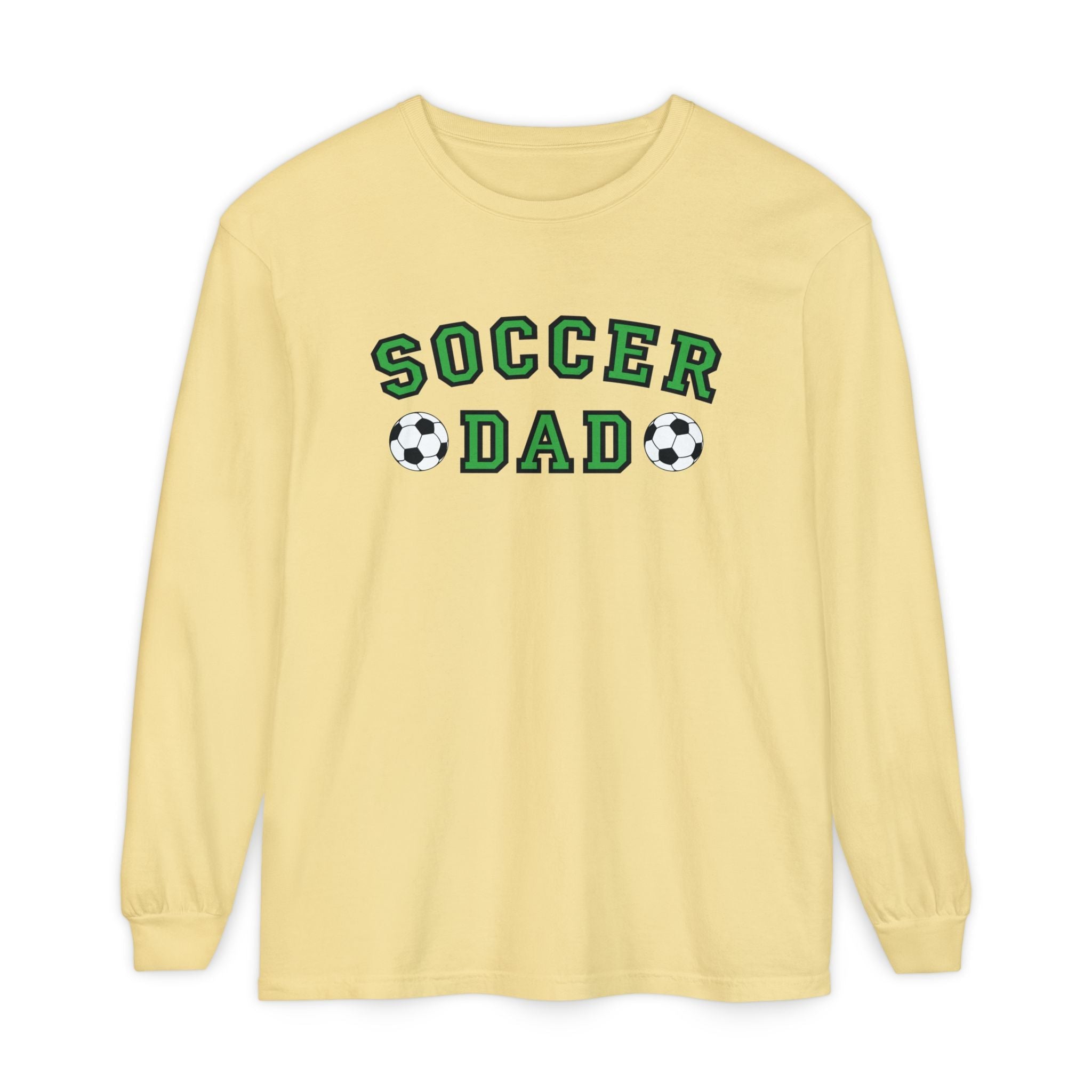 Dad Long Sleeve - Soccer Dad | Long - sleeve by atgodanddesigns