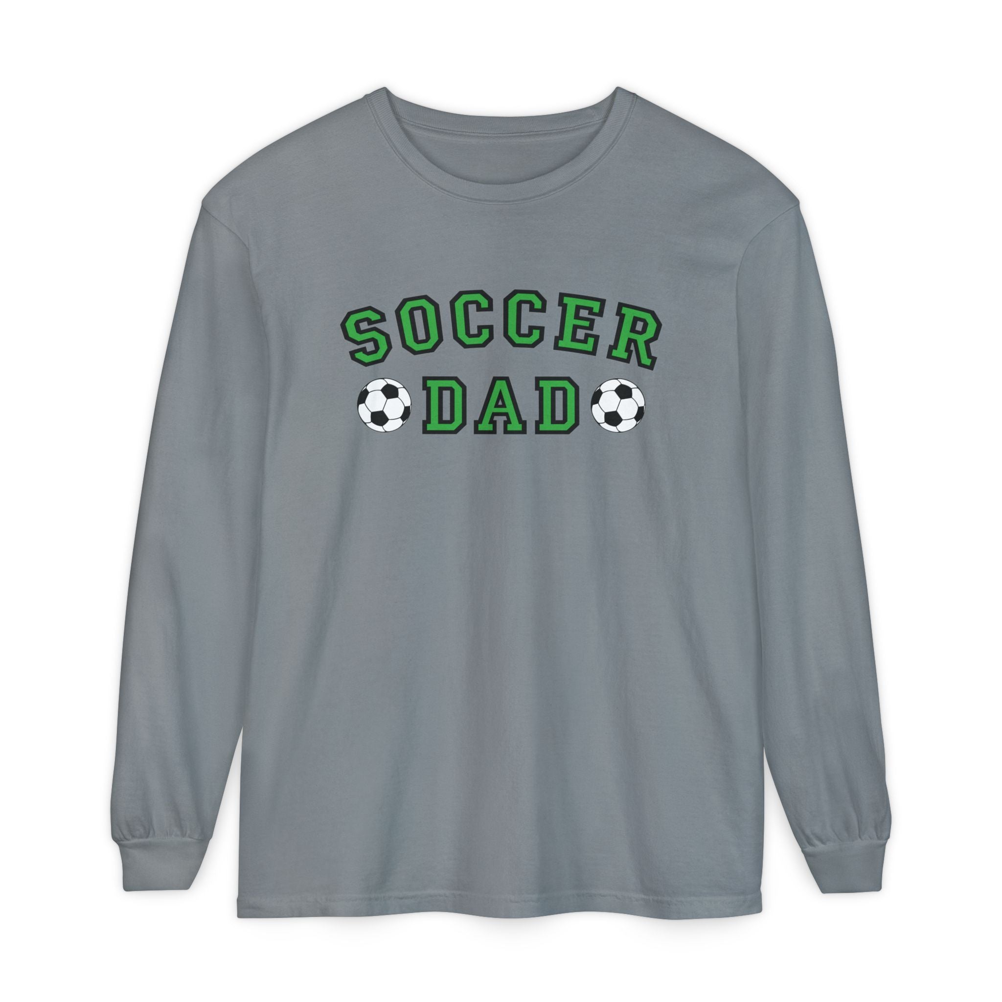 Dad Long Sleeve - Soccer Dad | Long - sleeve by atgodanddesigns