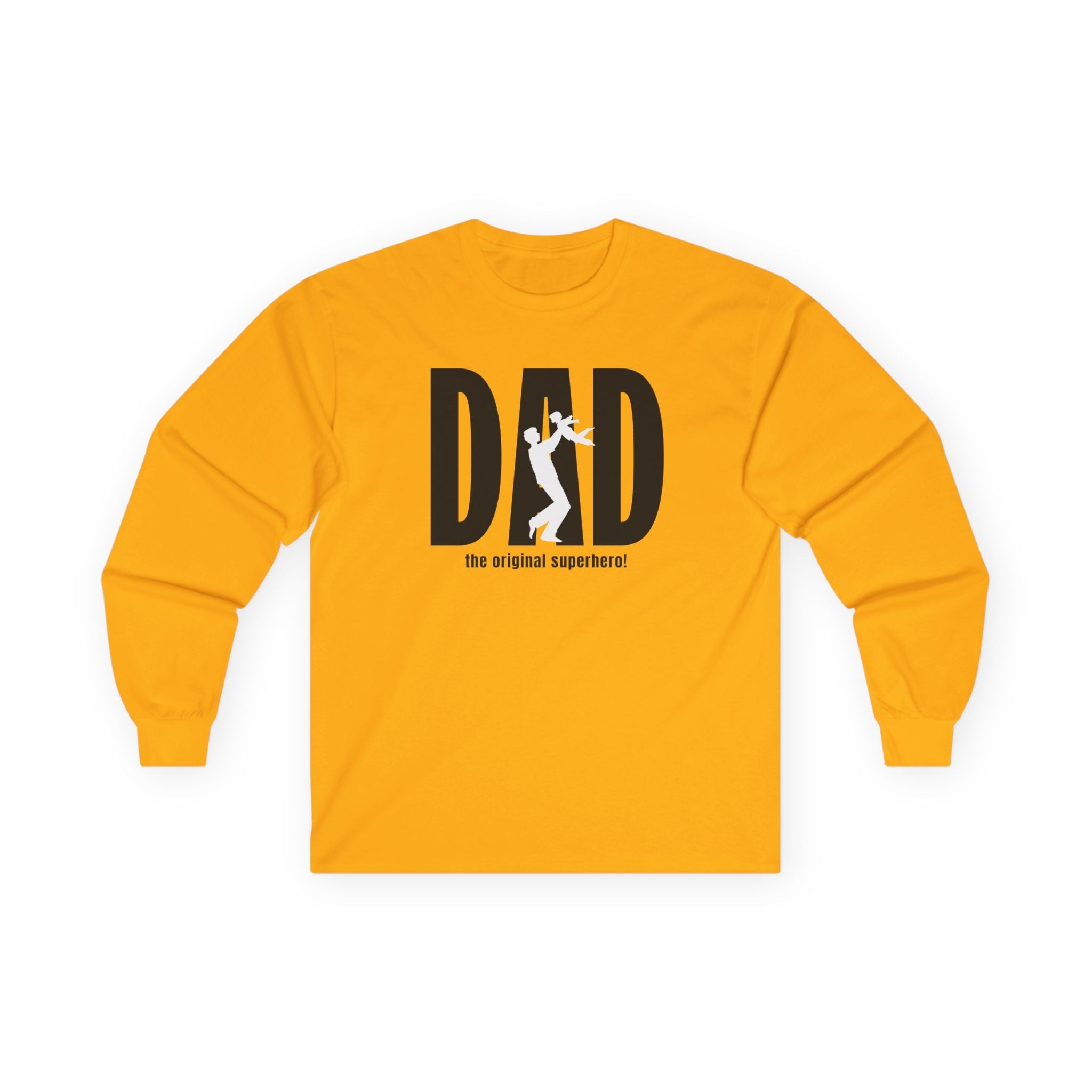 Dad Long Sleeve Tee - Dad The Original Superhero | Long - sleeve by atgodanddesigns