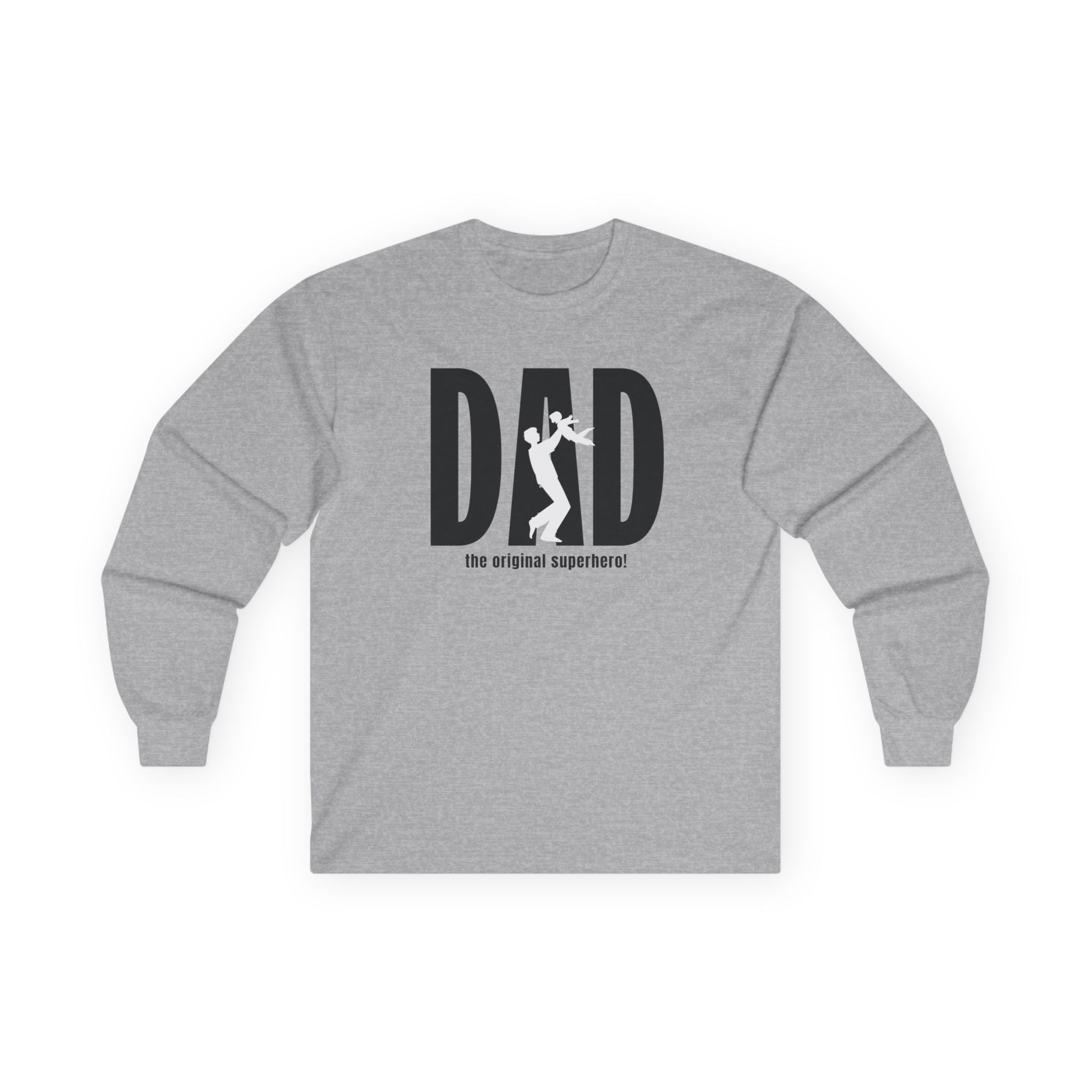 Dad Long Sleeve Tee - Dad The Original Superhero | Long - sleeve by atgodanddesigns