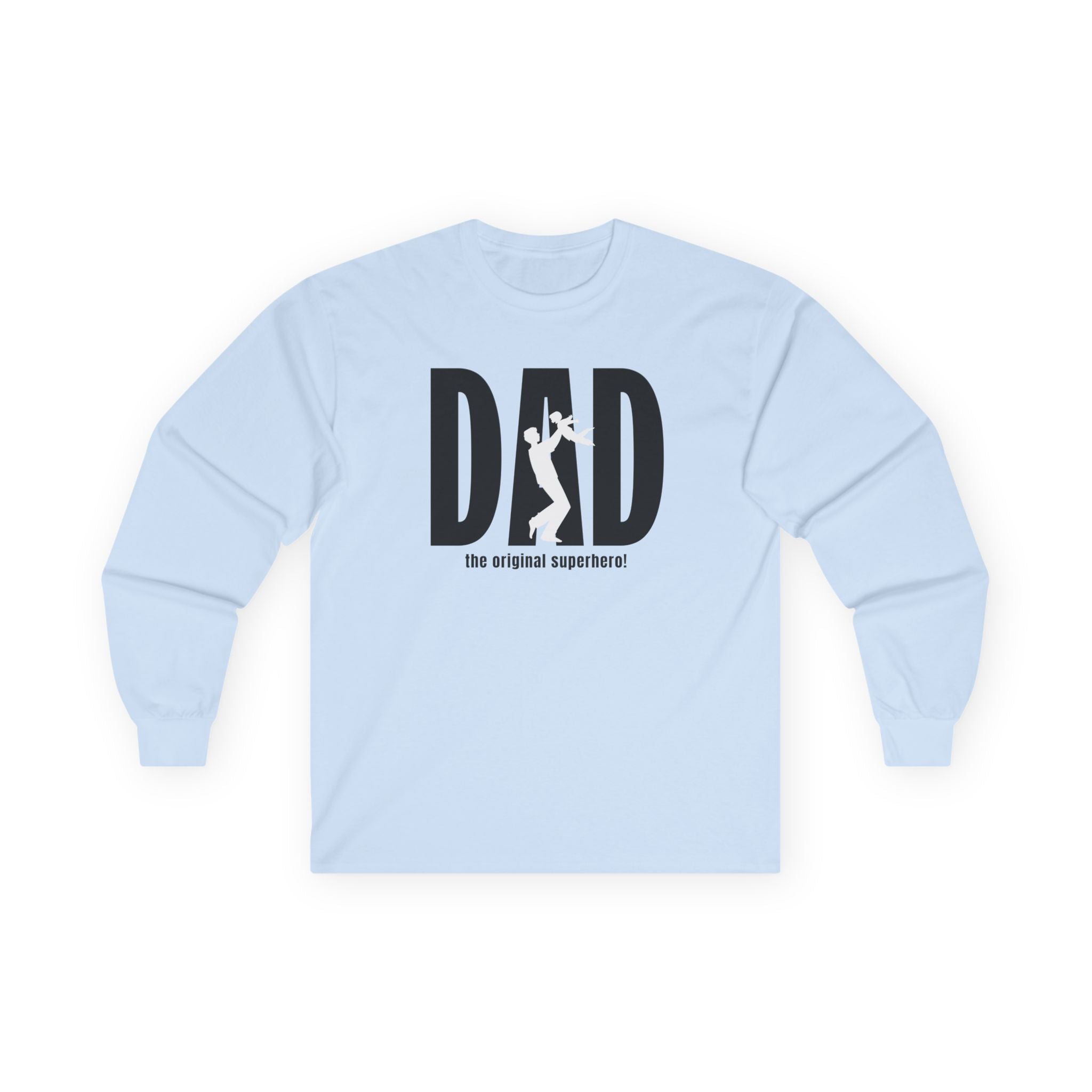 Dad Long Sleeve Tee - Dad The Original Superhero | Long - sleeve by atgodanddesigns