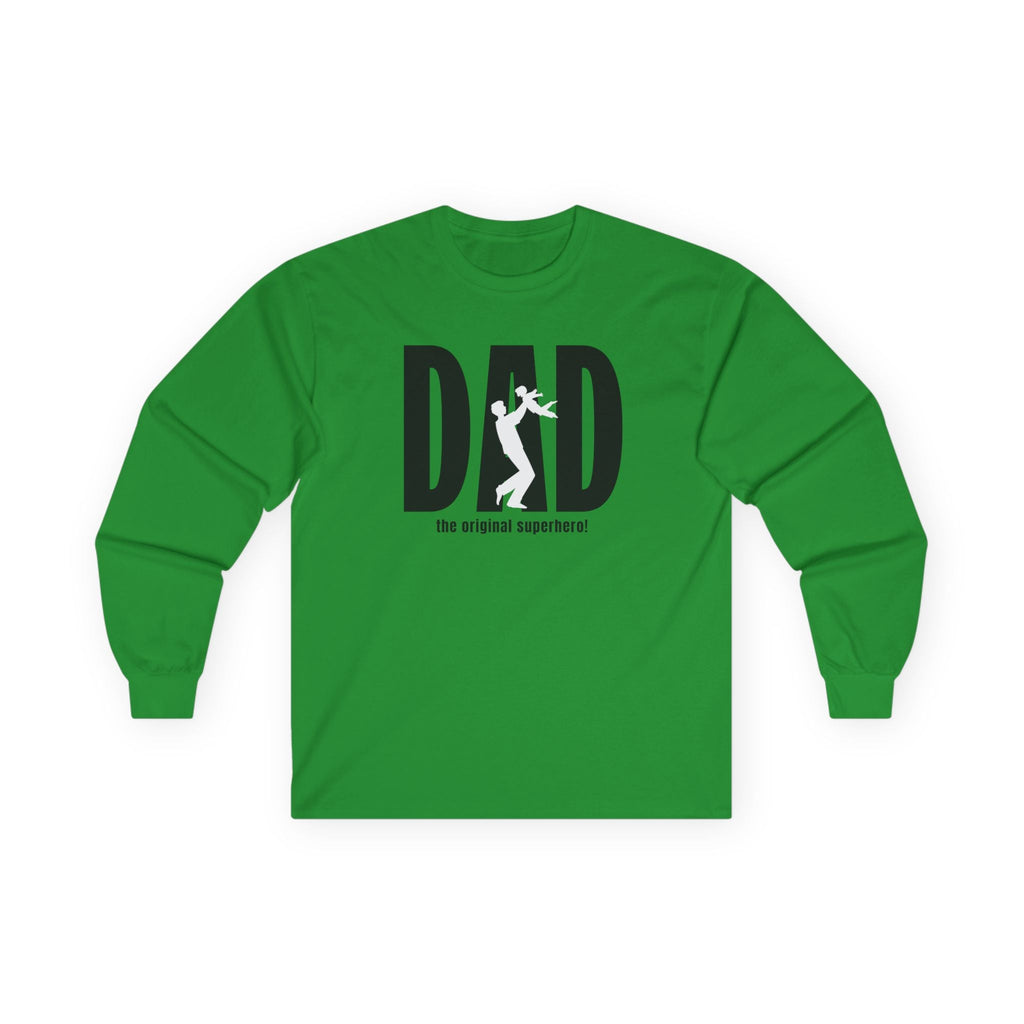 Dad Long Sleeve Tee - Dad The Original Superhero | Long - sleeve by atgodanddesigns