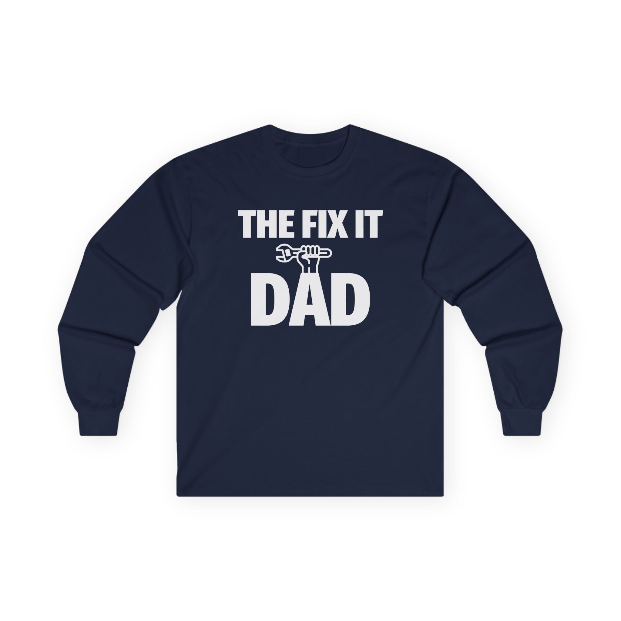 Dad Long Sleeve Tee - The Fix It Dad | Long - sleeve by atgodanddesigns