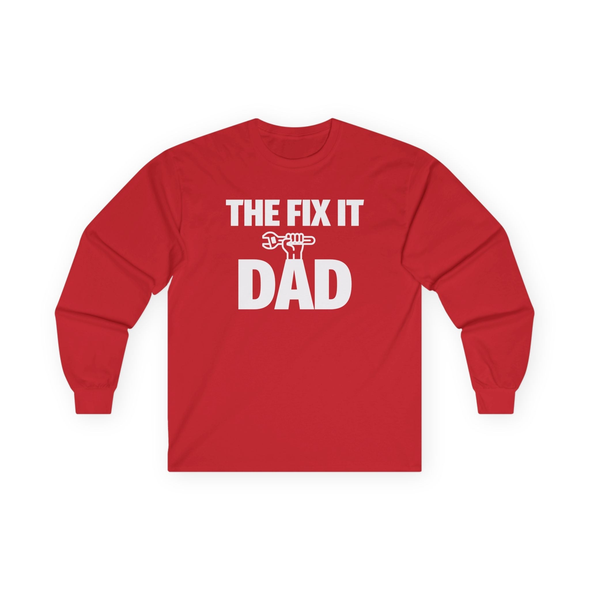 Dad Long Sleeve Tee - The Fix It Dad | Long - sleeve by atgodanddesigns
