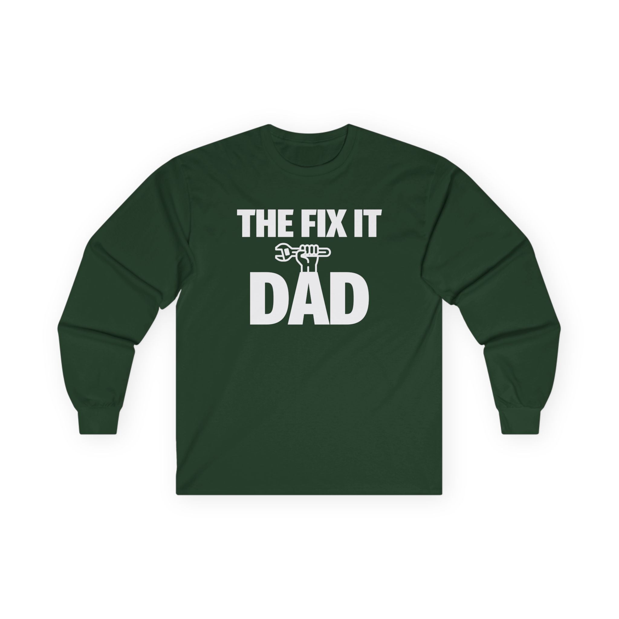 Dad Long Sleeve Tee - The Fix It Dad | Long - sleeve by atgodanddesigns