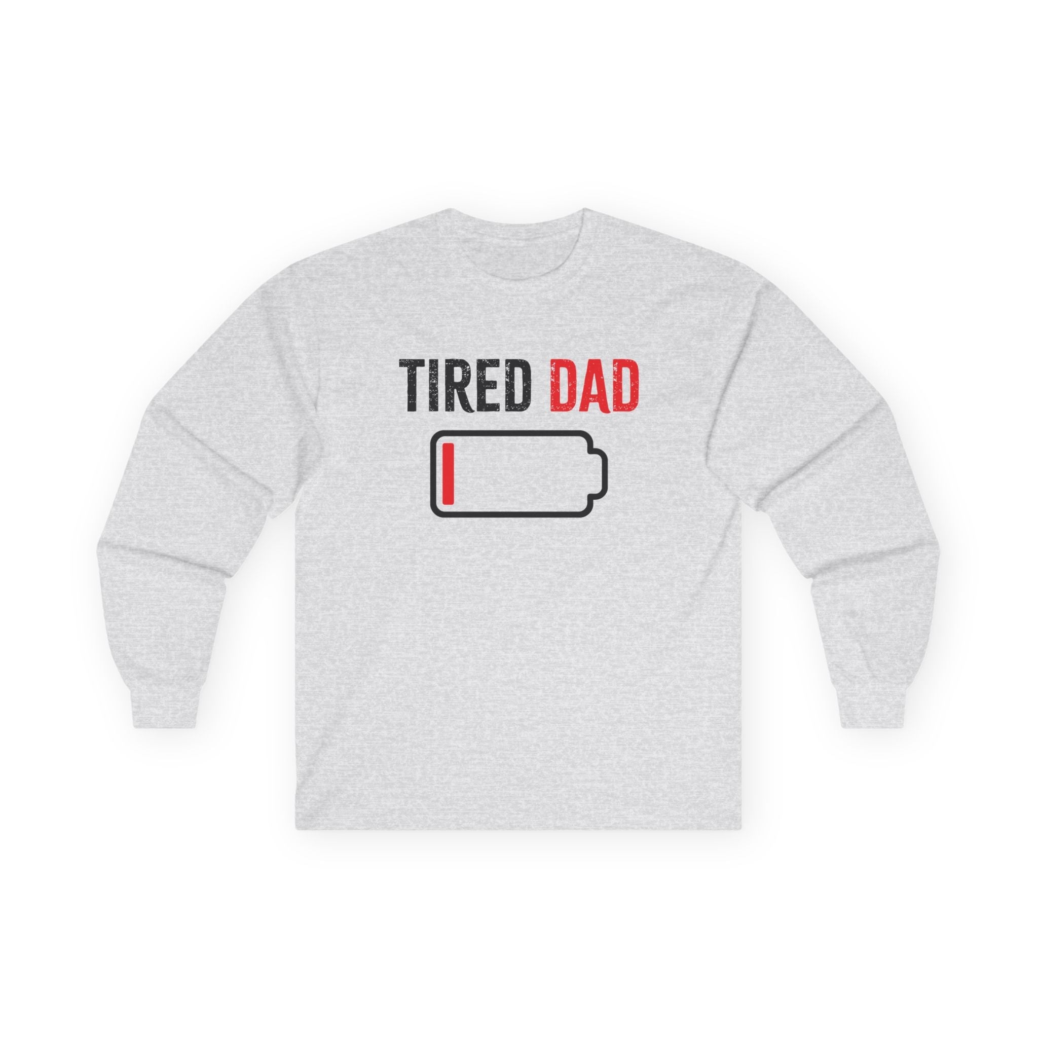 Dad Long Sleeve Tee - Tired Dad | Long - sleeve by atgodanddesigns