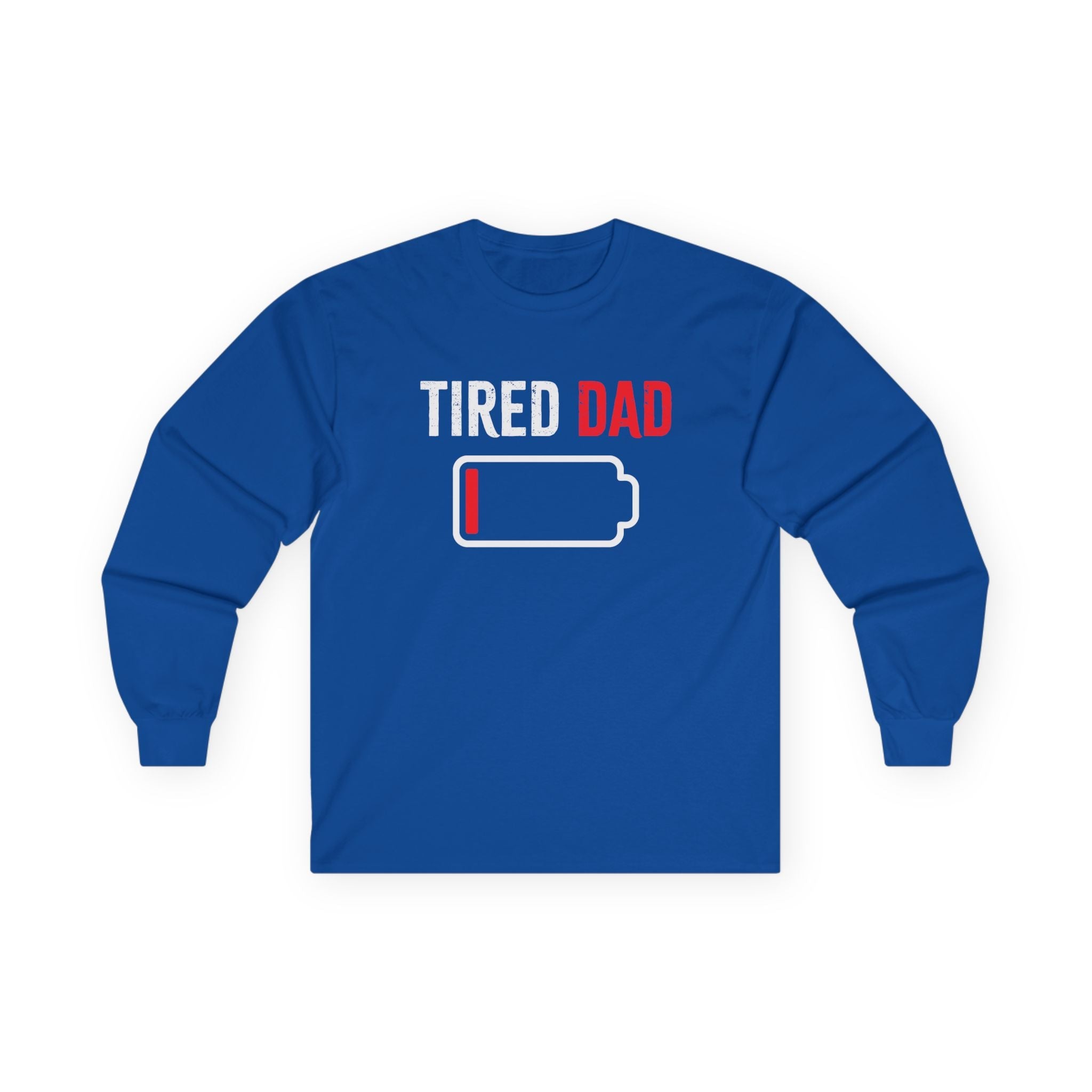 Dad Long Sleeve Tee - Tired Dad | Long - sleeve by atgodanddesigns