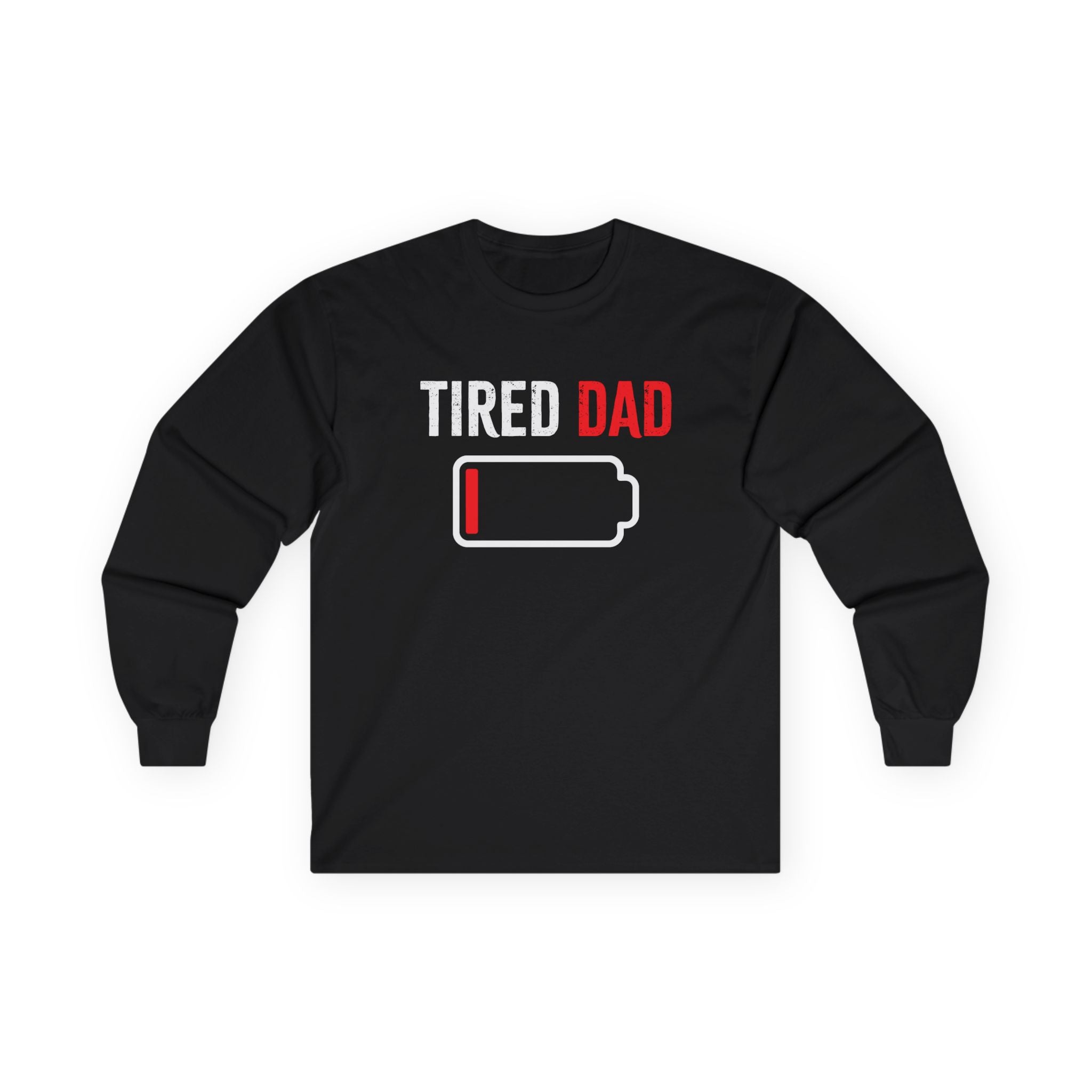 Dad Long Sleeve Tee - Tired Dad | Long - sleeve by atgodanddesigns